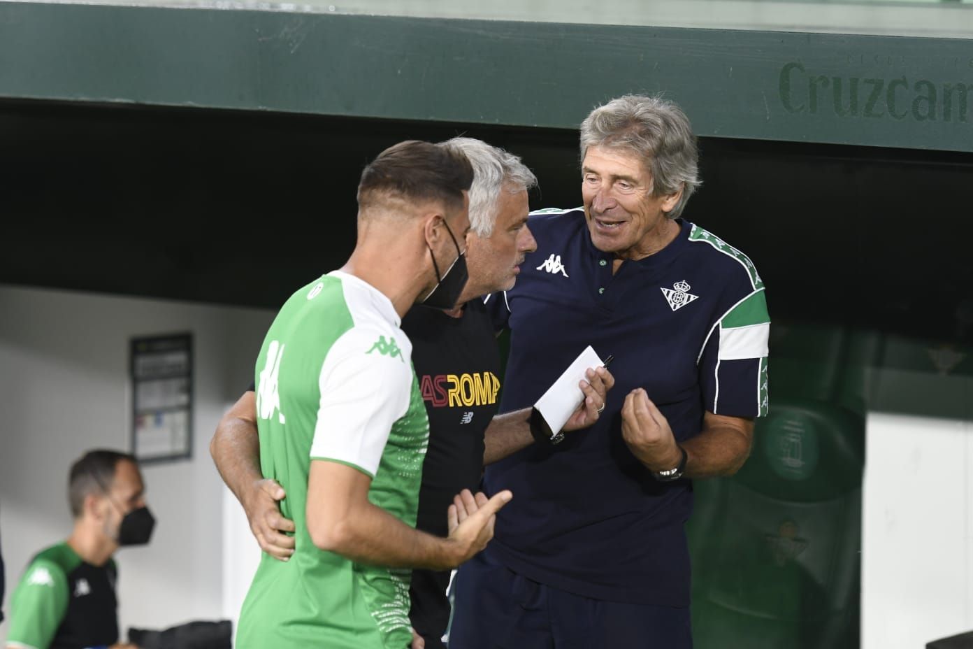  Joaquín, José Mourinho y Manuel Pellegrini (foto: Kiko Hurtado).