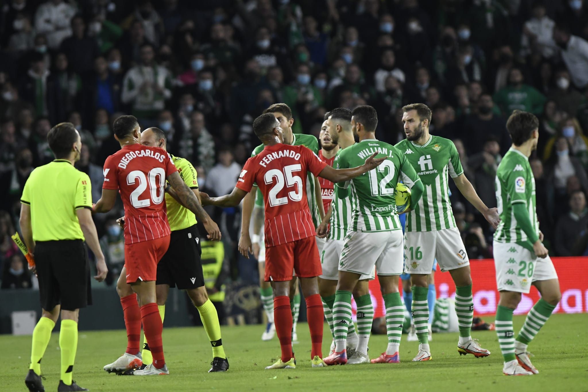  Imagen del derbi entre Real Betis y Sevilla FC,