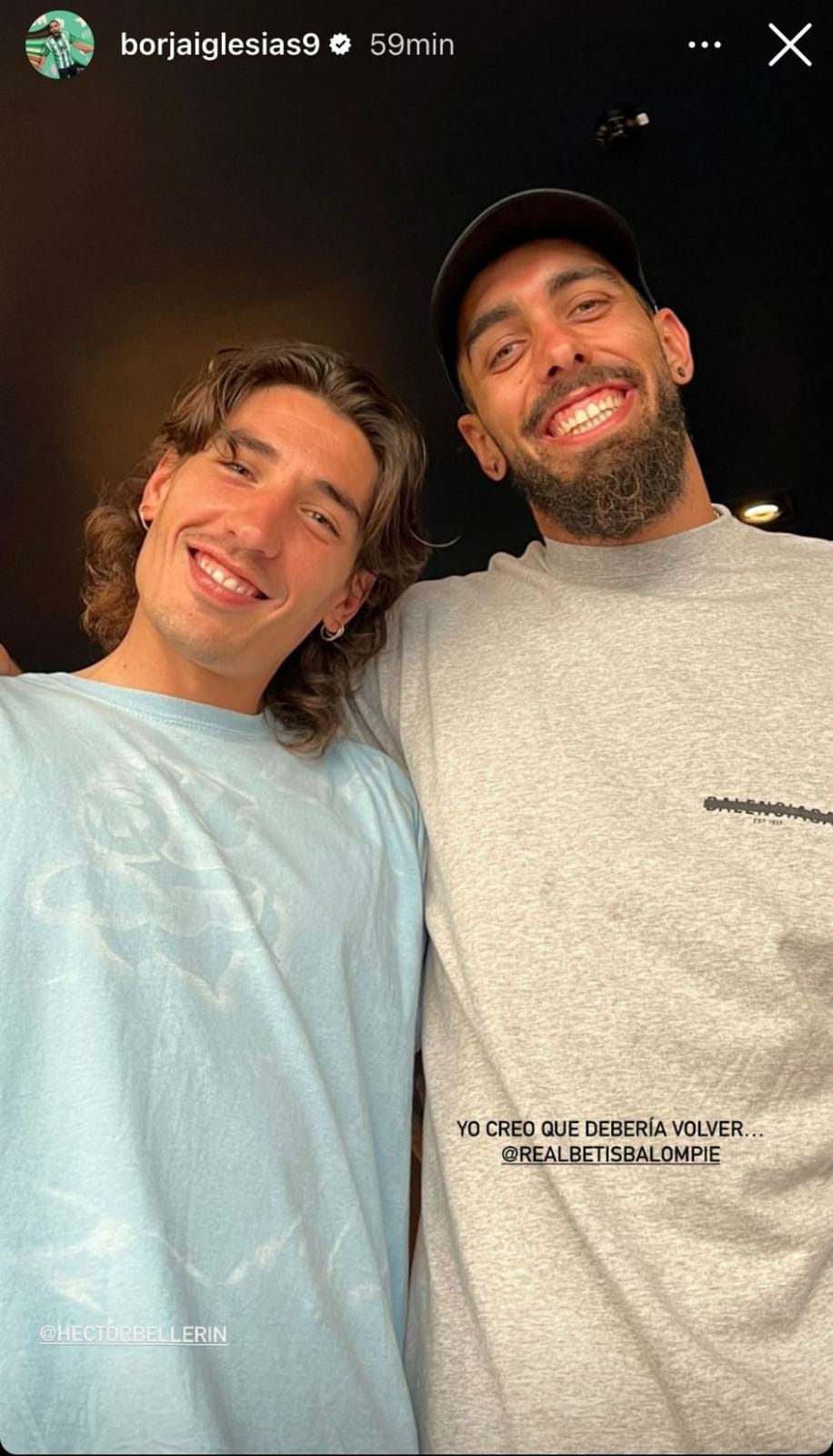  Bellerín y Borja Iglesias.