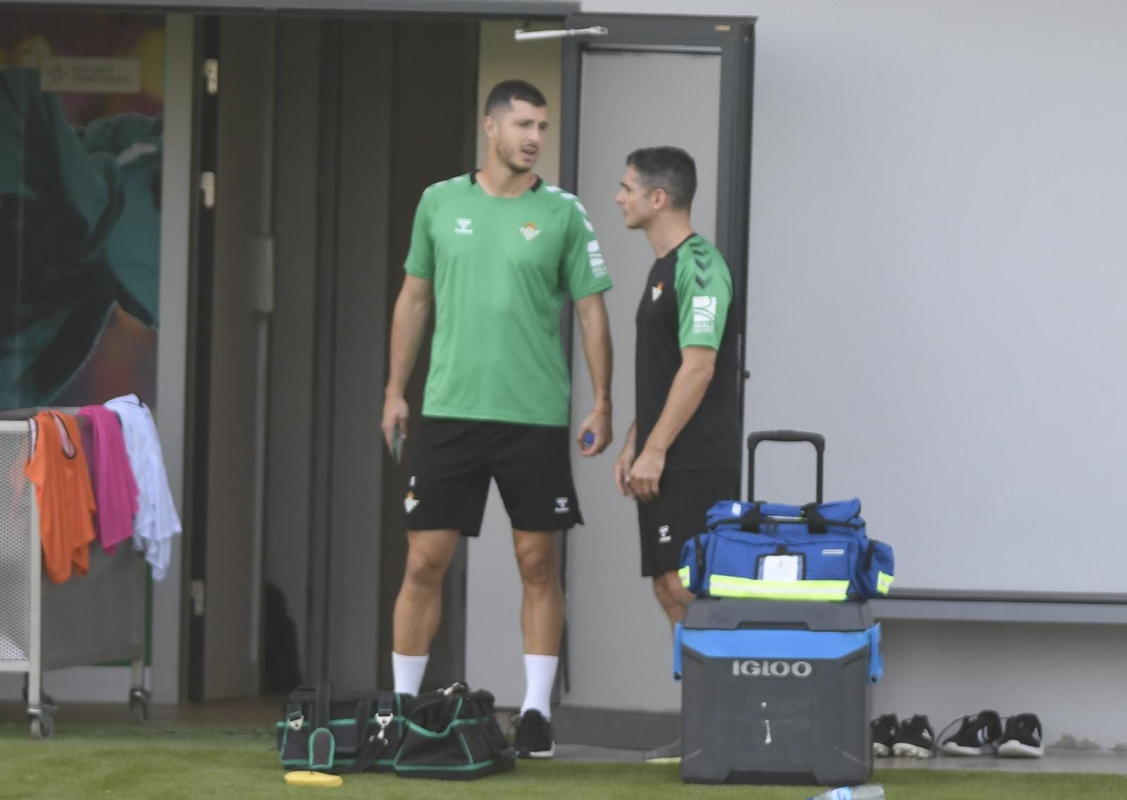  Guido en un entrenamiento del Real Betis.
