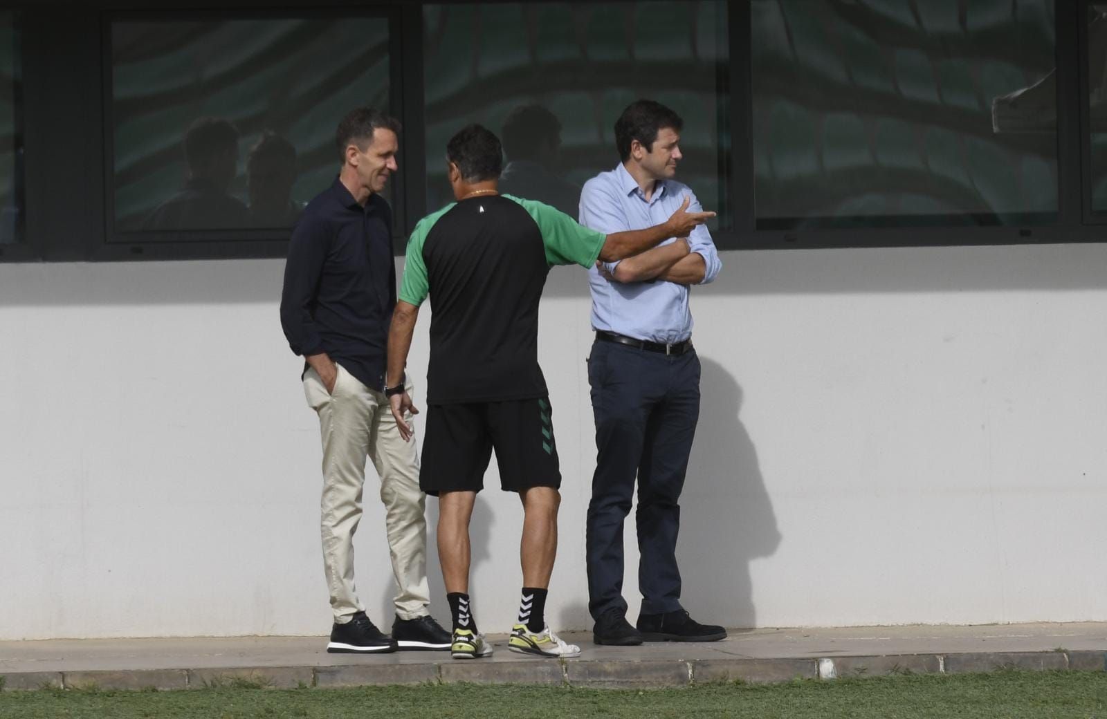  Planes, junto a Alexis y Alarcón, en la sesión del martes.