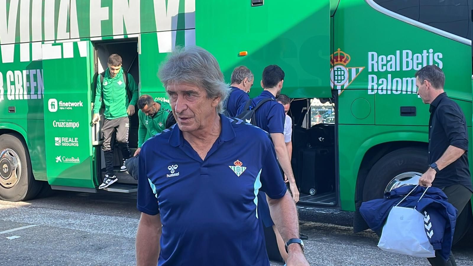  Pellegrini, antes del viaje de este miércoles.