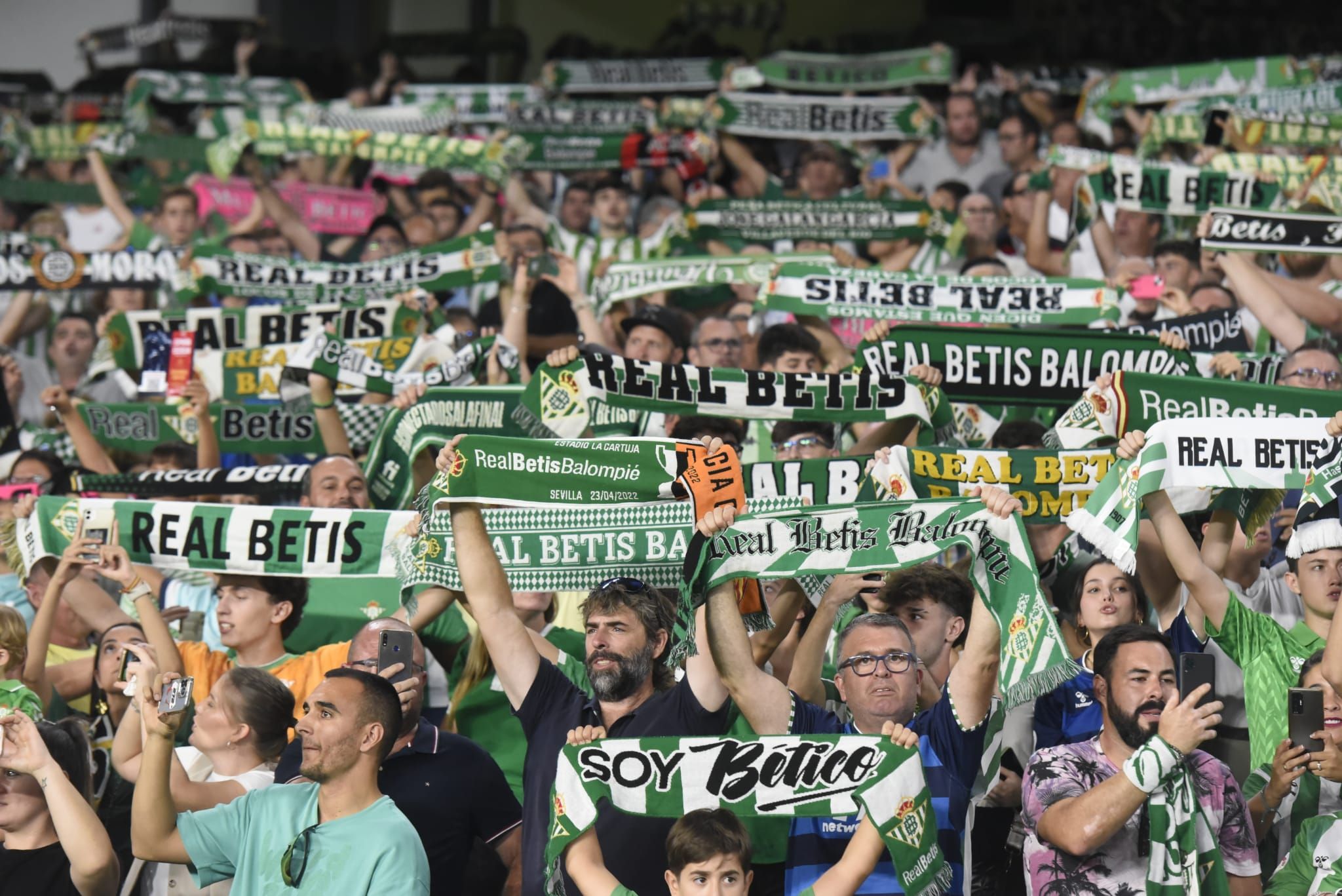 Aficionados del Betis en un partido.