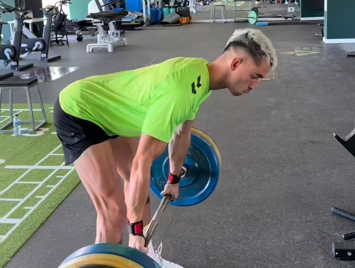 Marc Roca entrenando en solitario.