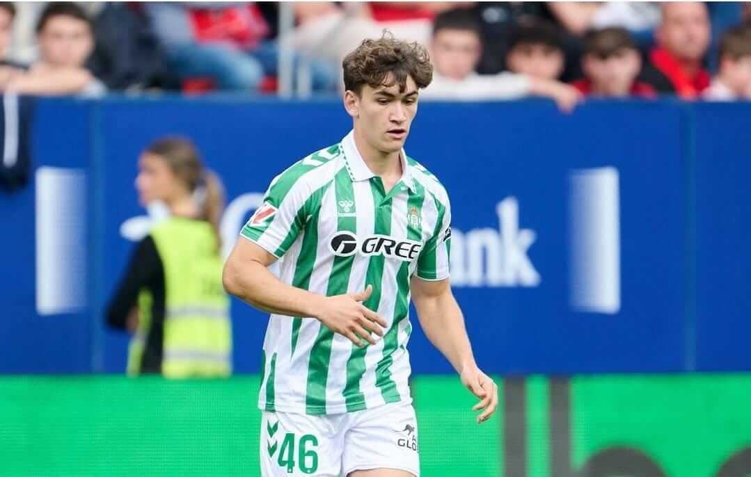  Mateo Flores, en su debut ante Osasuna