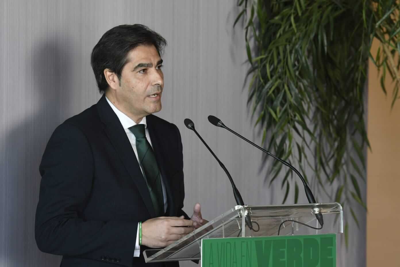  Ángel Haro, durante la presentación de la Fundación.