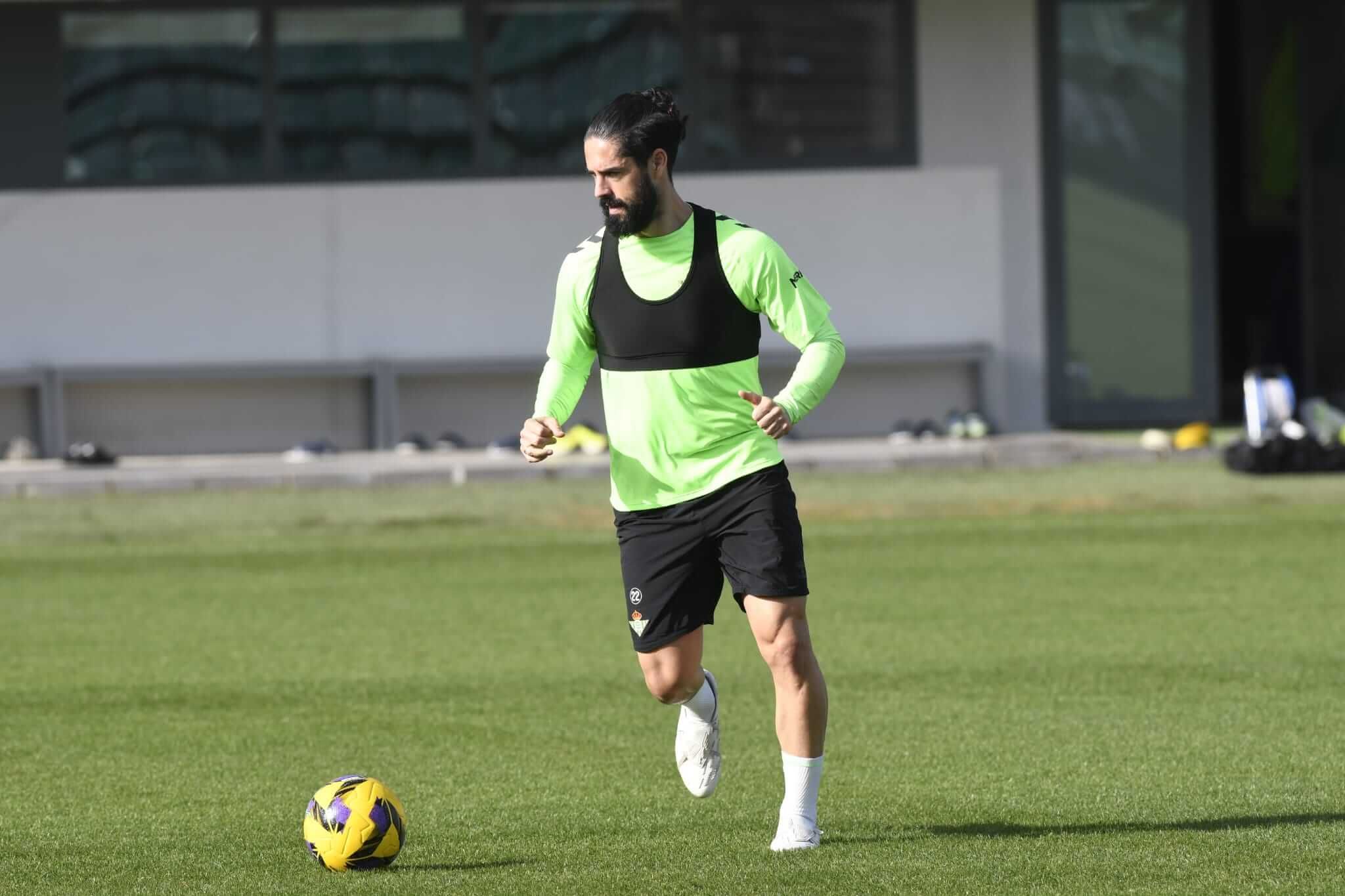 Isco Alarcón, en la sesión del sábado.