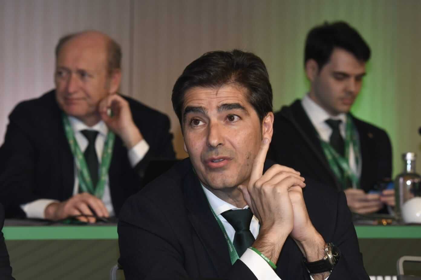 Ángel Haro, en la Junta del Betis 2024