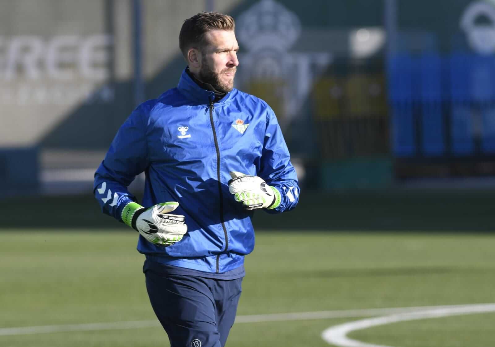  Adrián San Miguel, en el entrenamiento