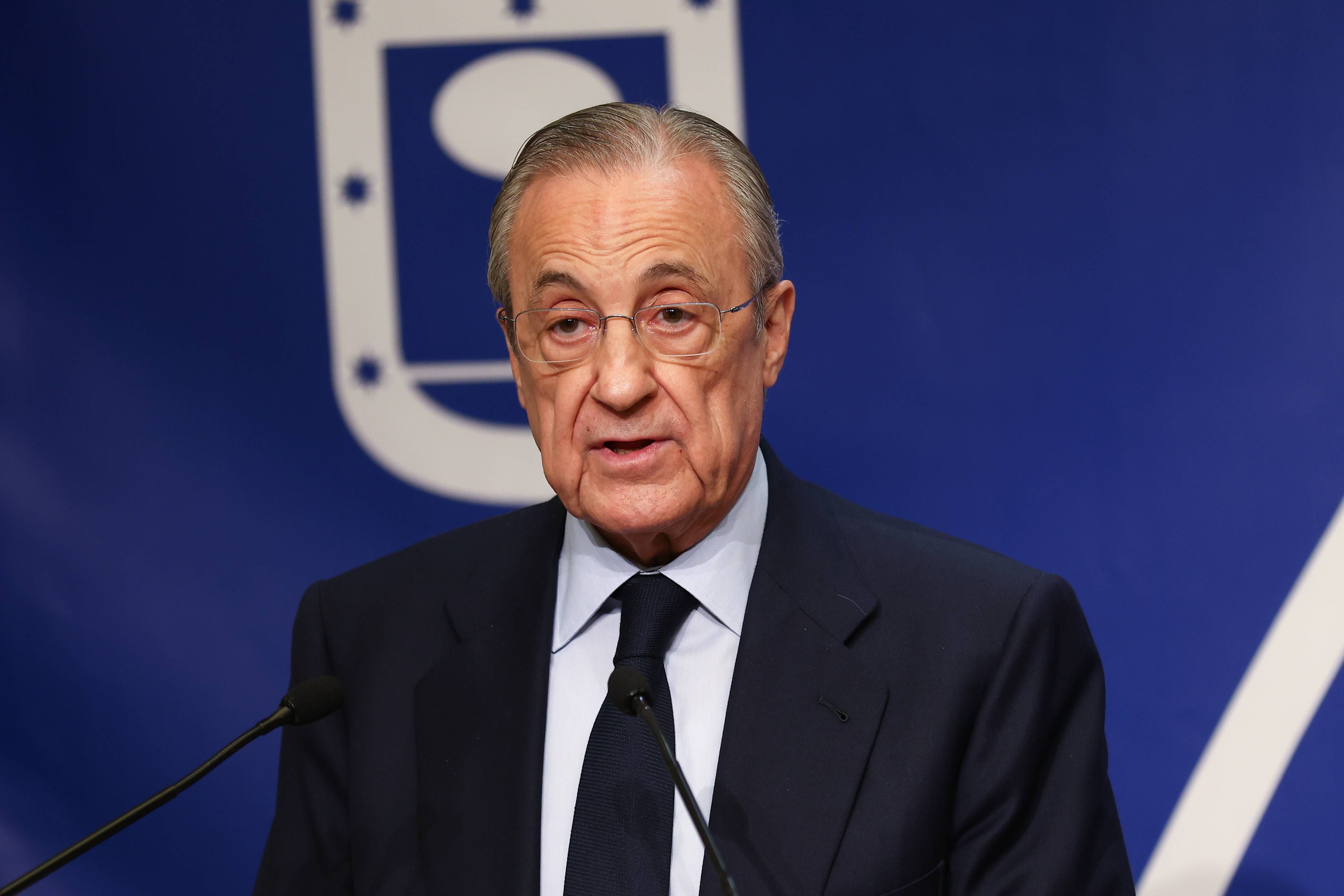  Florentino Pérez, en un acto en el Ayuntamiento de Madrid.