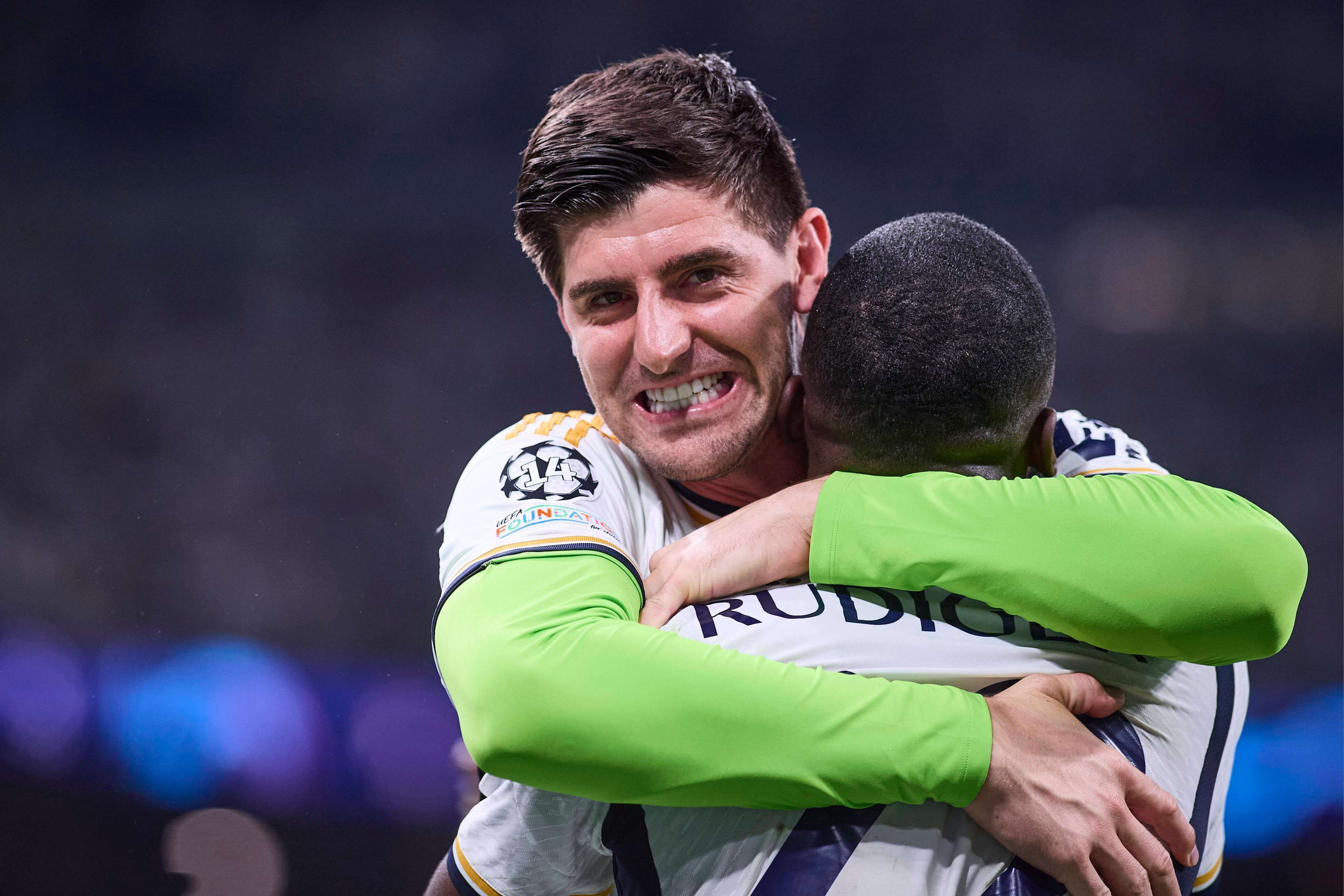  Courtois y Rüdiger celebran el pase a la final de Champions (Cordon Press)