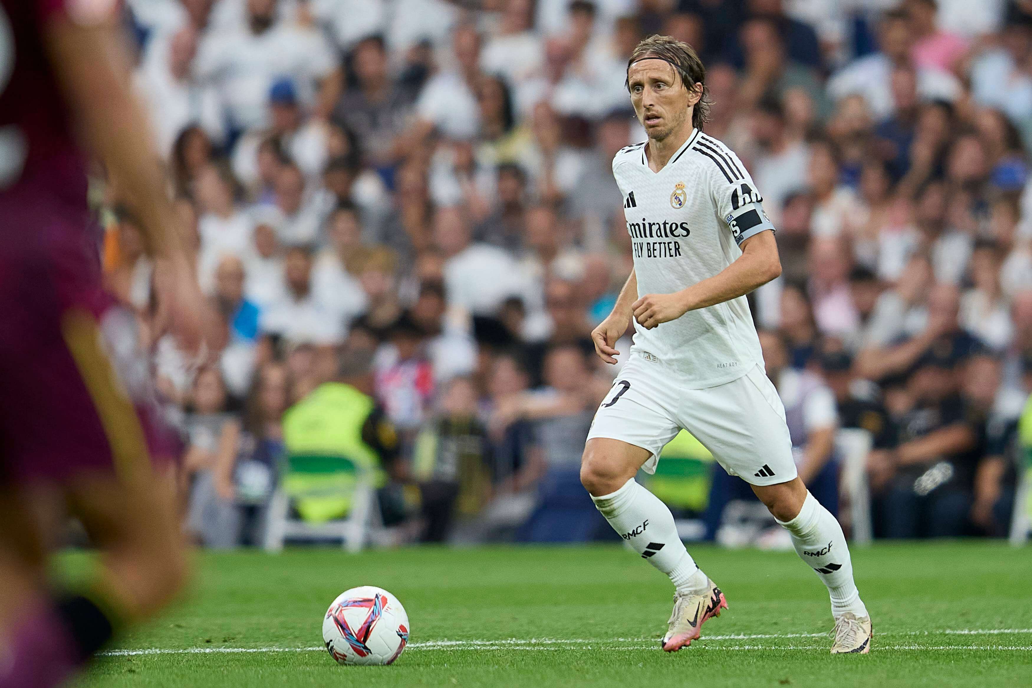  Luka Modric, en el Bernabéu ante el Real Valladolid