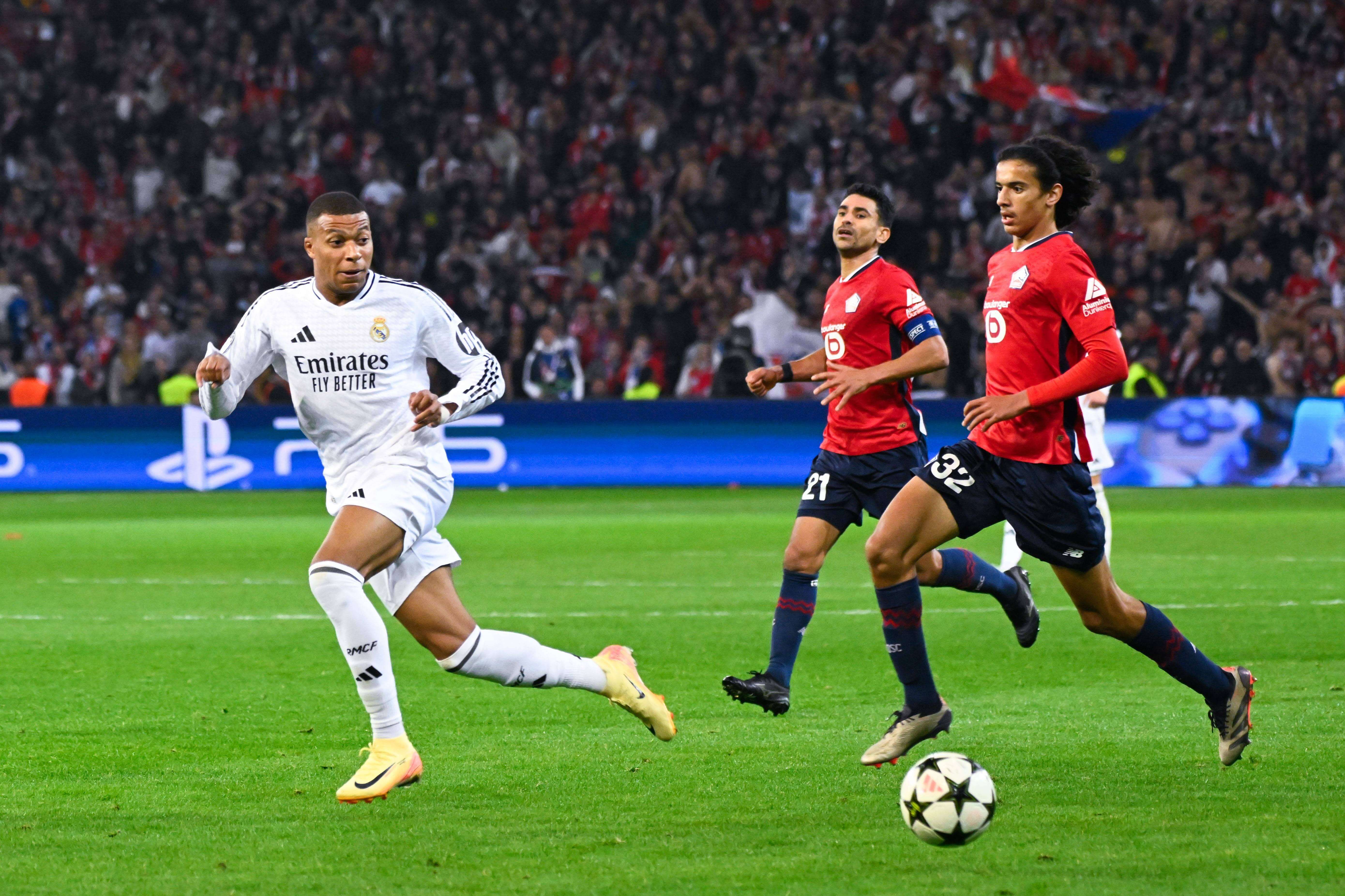  Kylian Mbappé en el Lille - Real Madrid (Cordon Press)