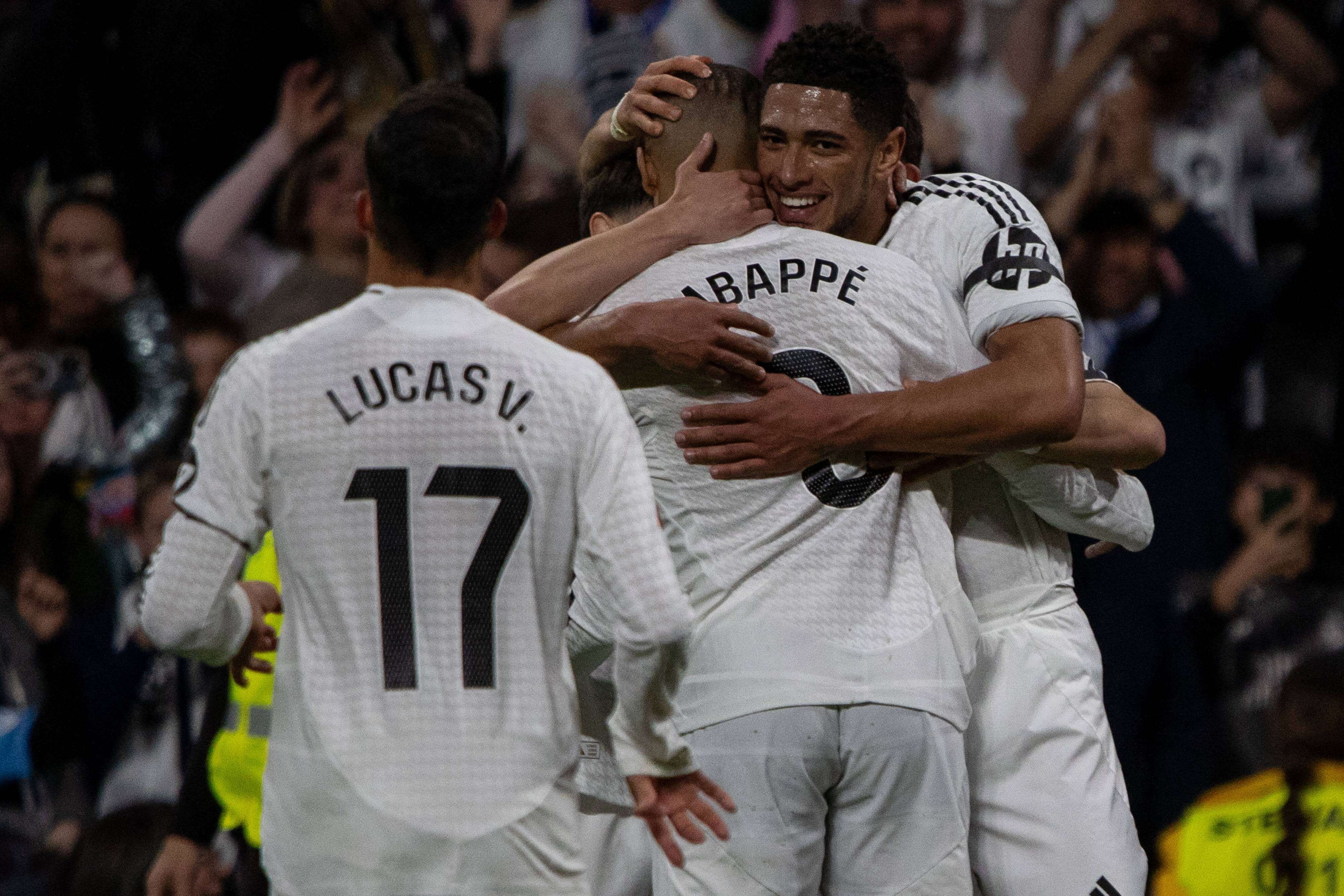 El Real Madrid celebrando un gol contra el Leganés (Cordon Press)