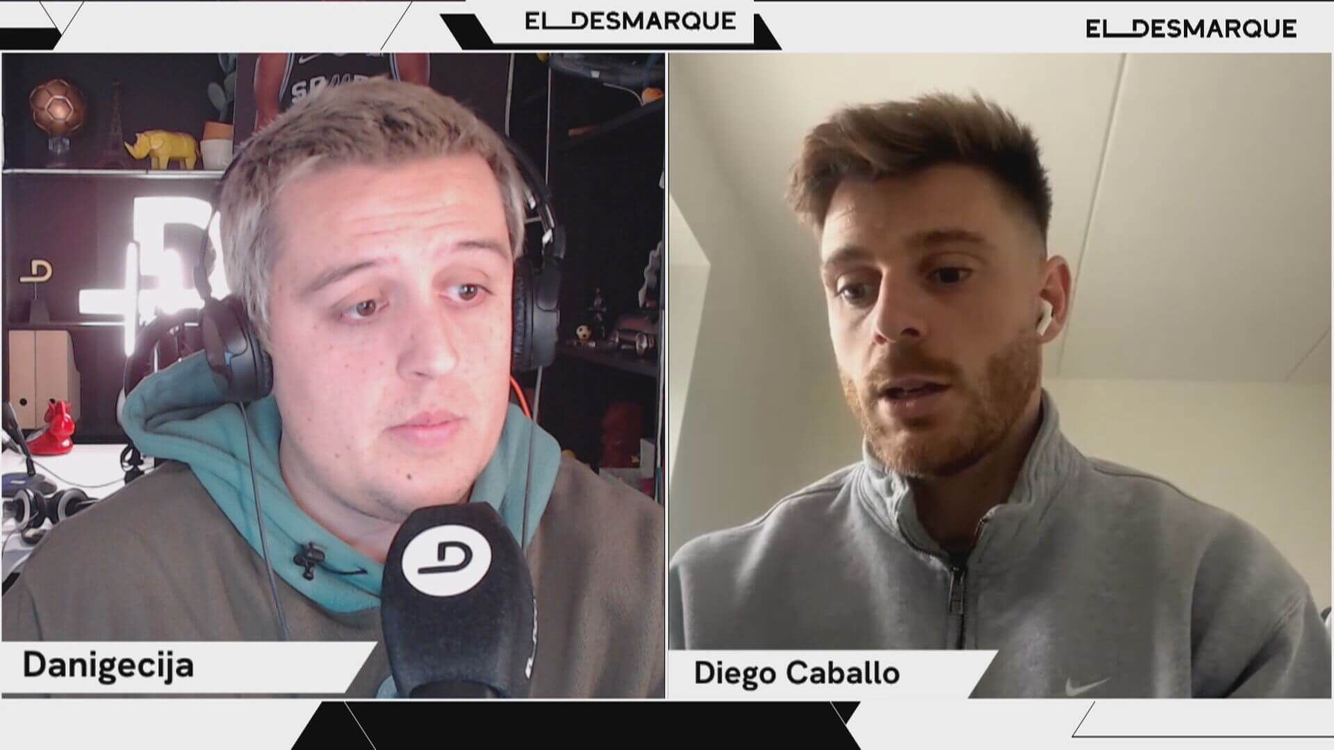 Diego Caballo atiende al Twitch de ElDesmarque