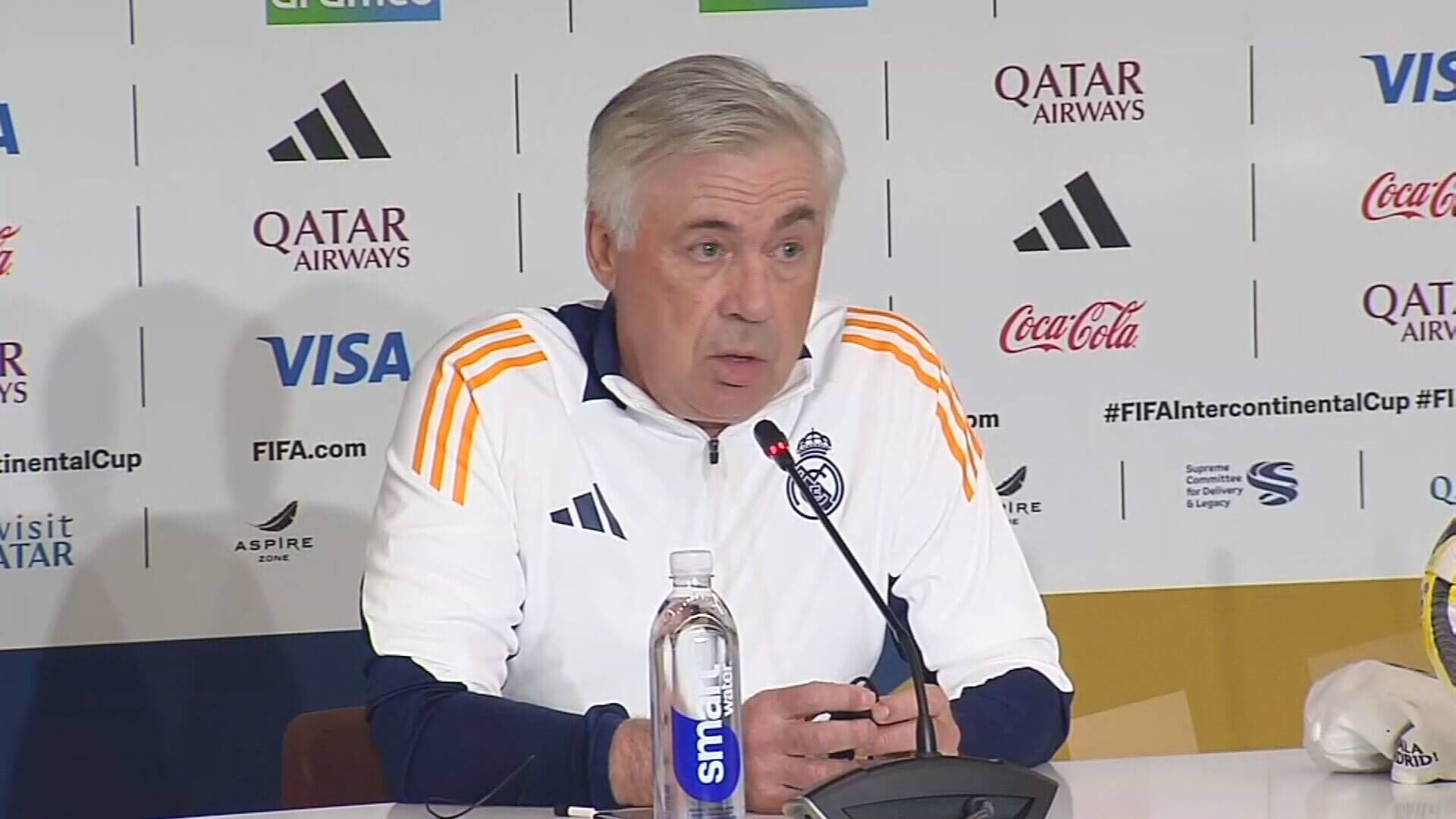  Carlo Ancelotti, en rueda de prensa
