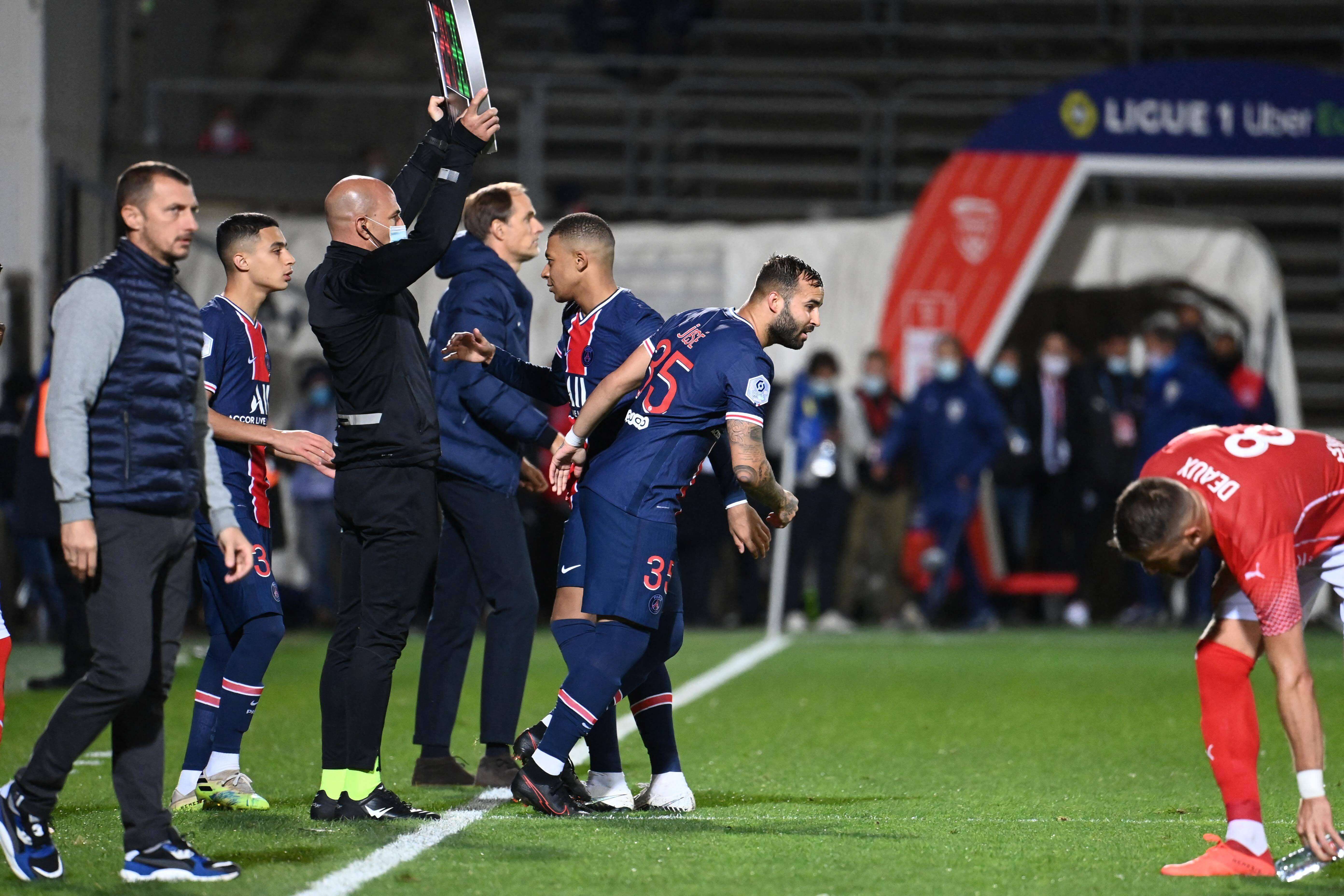 Kylian Mbappé y Jesé Rodríguez en el PSG
