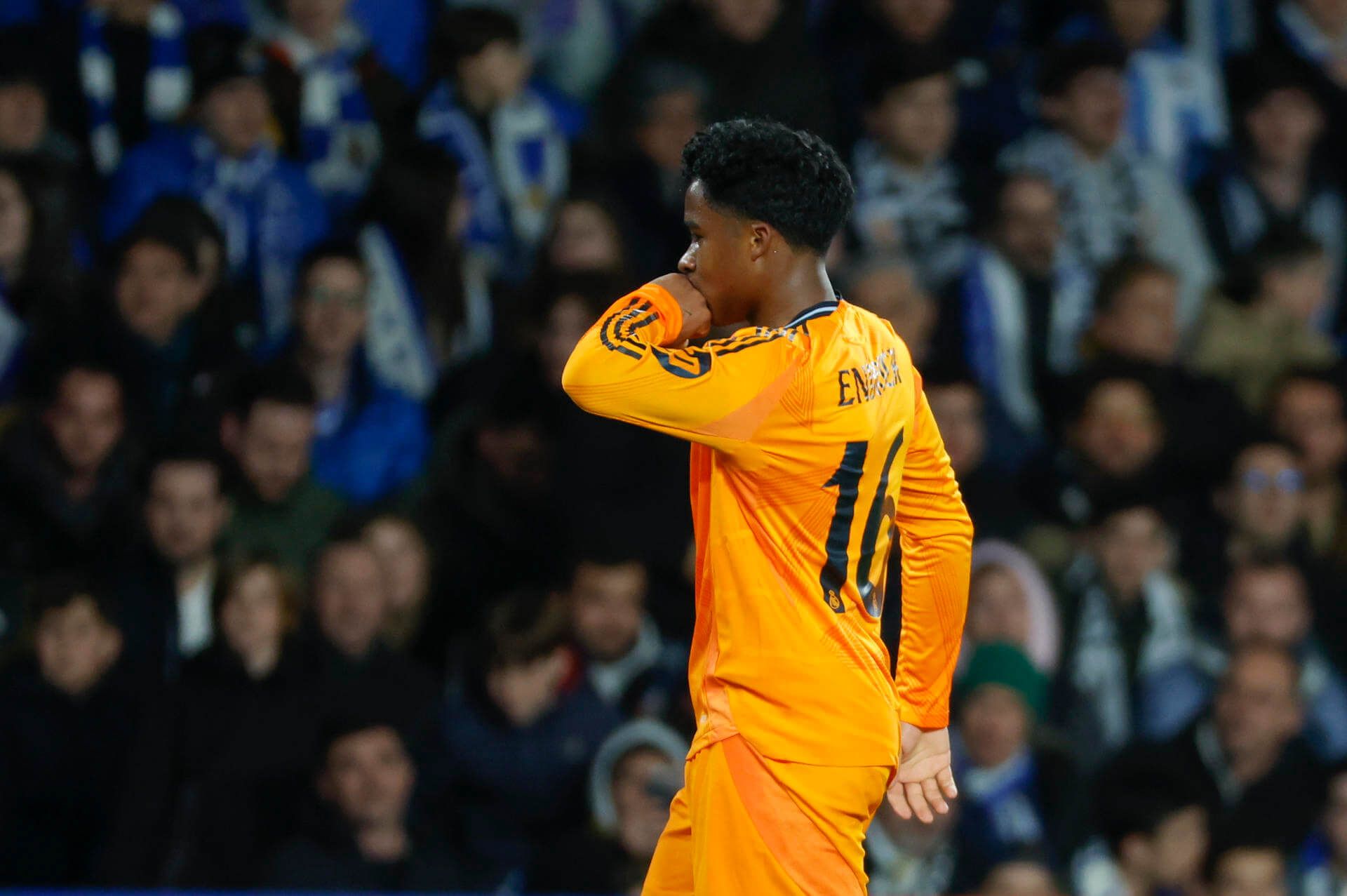 Endrick celebrando su gol ante la Real Sociedad (EFE)