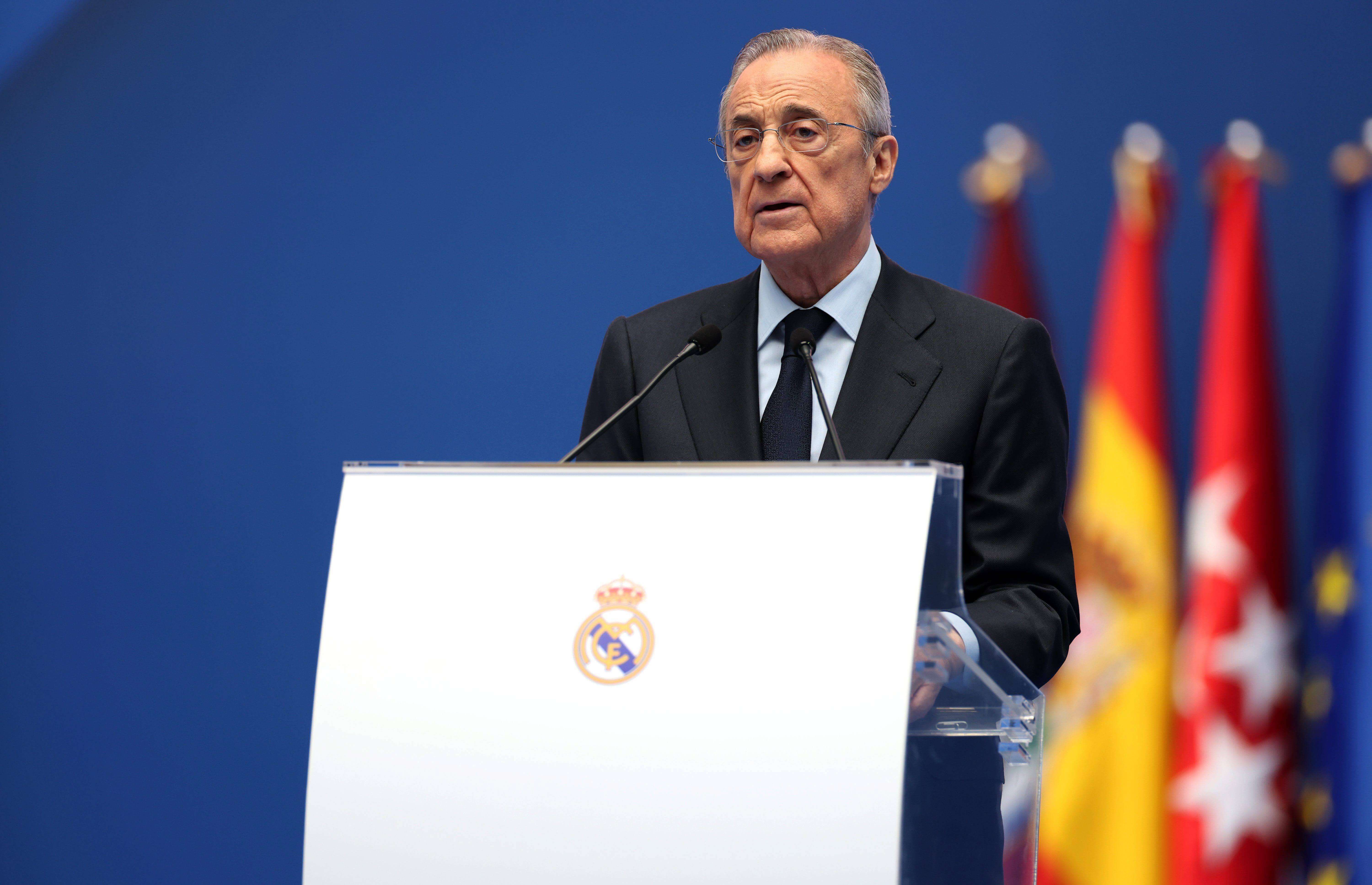  Florentino Pérez, en un acto del Real Madrid.