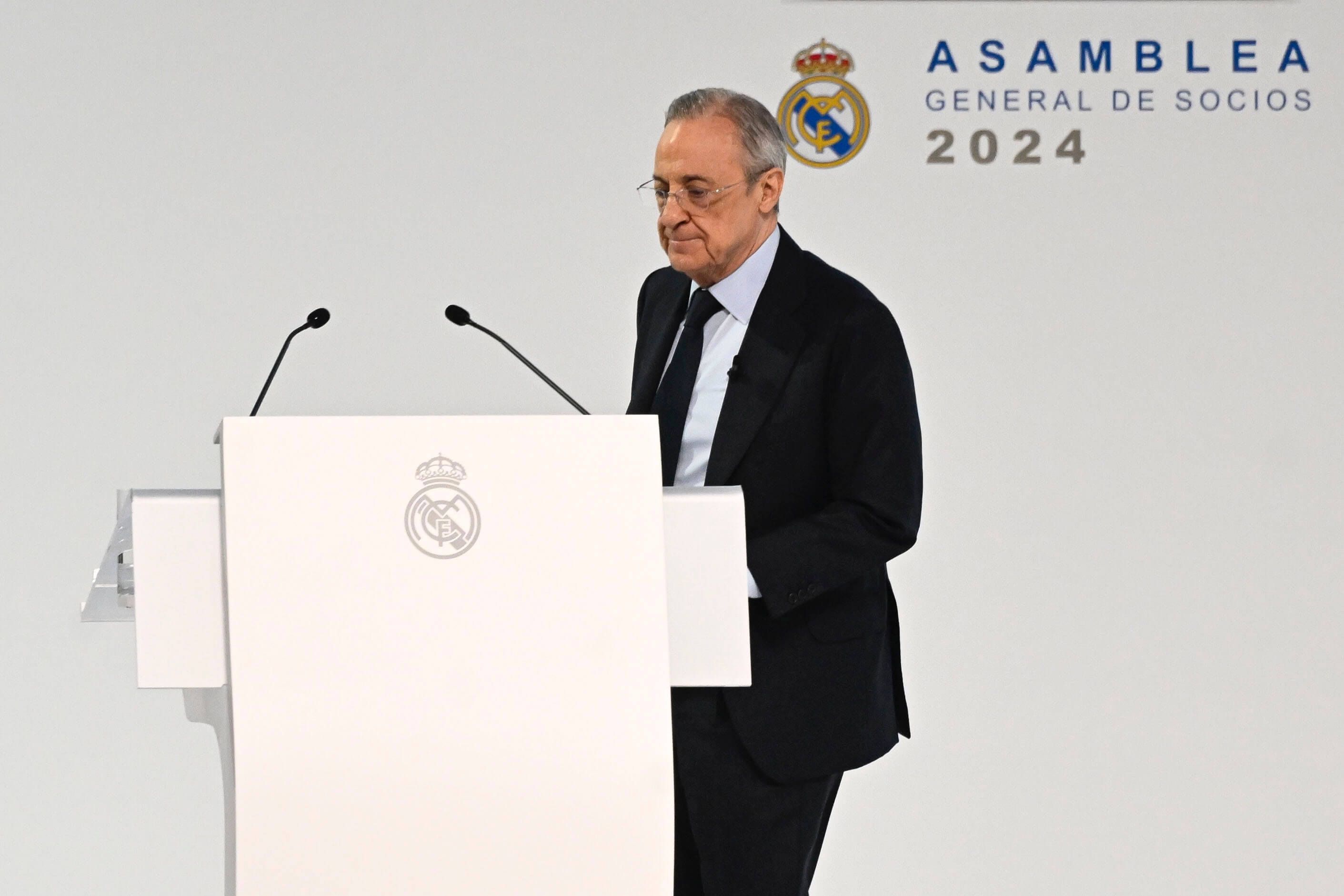  Florentino Pérez en la Asamblea del Real Madrid