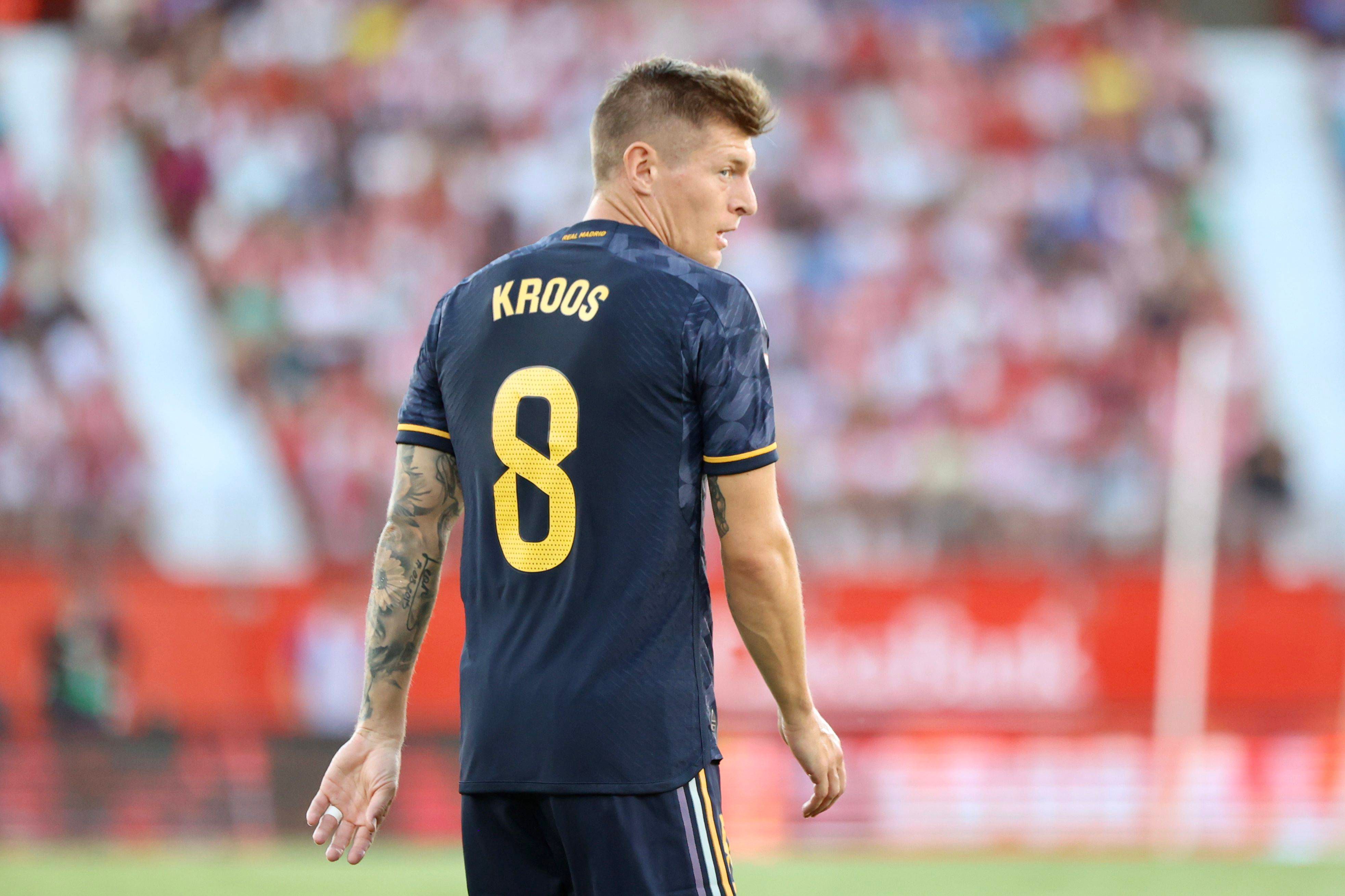  Toni Kroos, durante el Almería-Real Madrid.