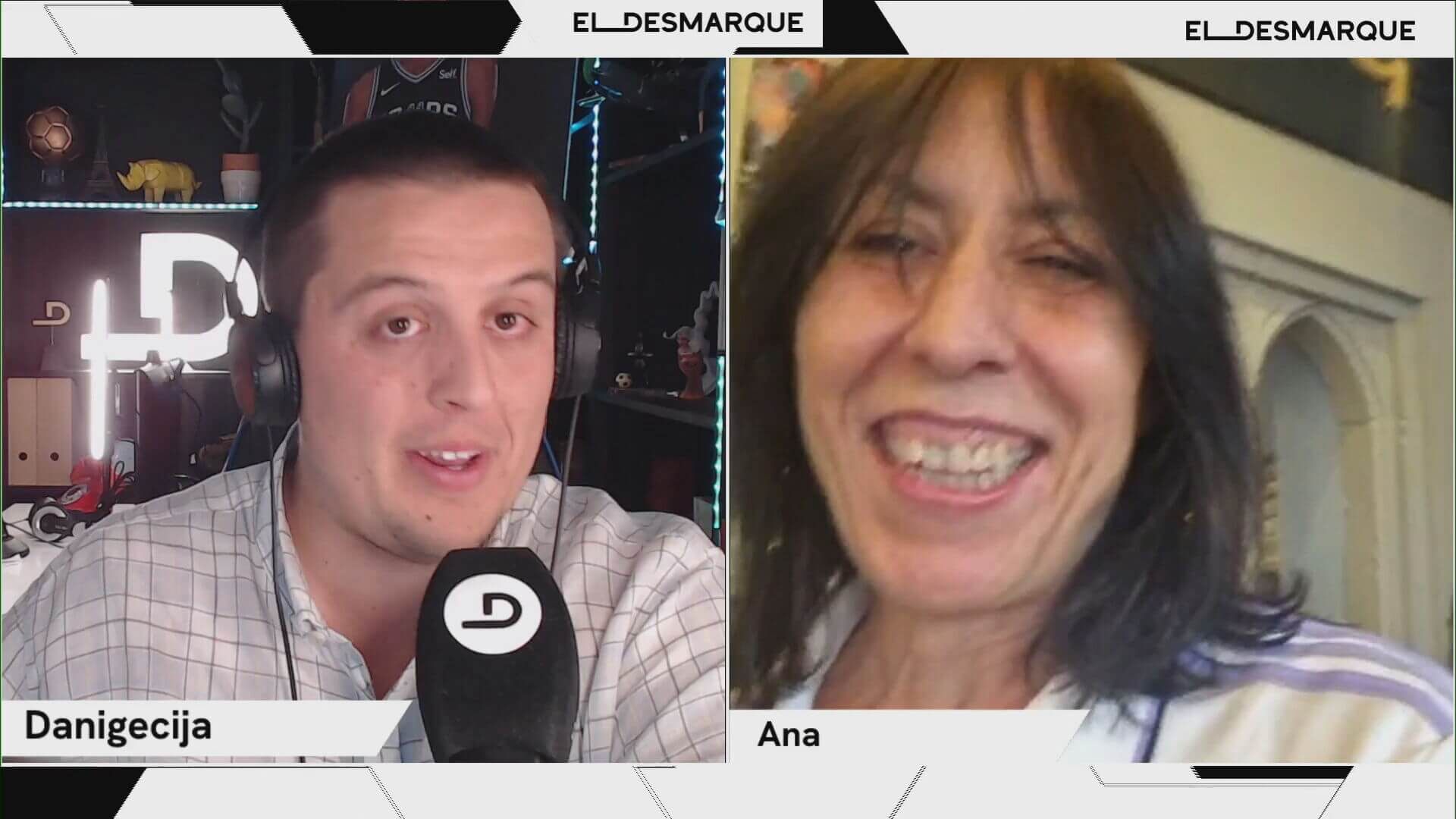  Ana, la vicepresidenta de la peña madridista Central London en el Twitch de ElDesmarque