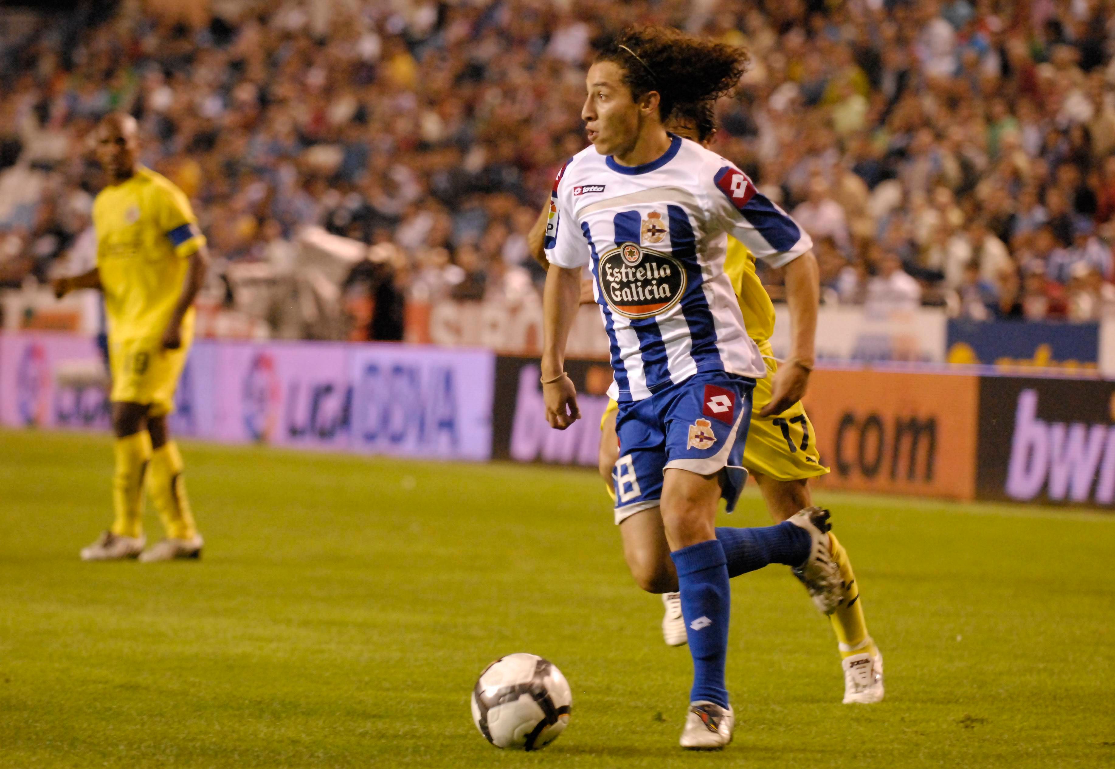  Andrés Guardado, en un partido con el Dépor en 2009. (Cordon Press)
