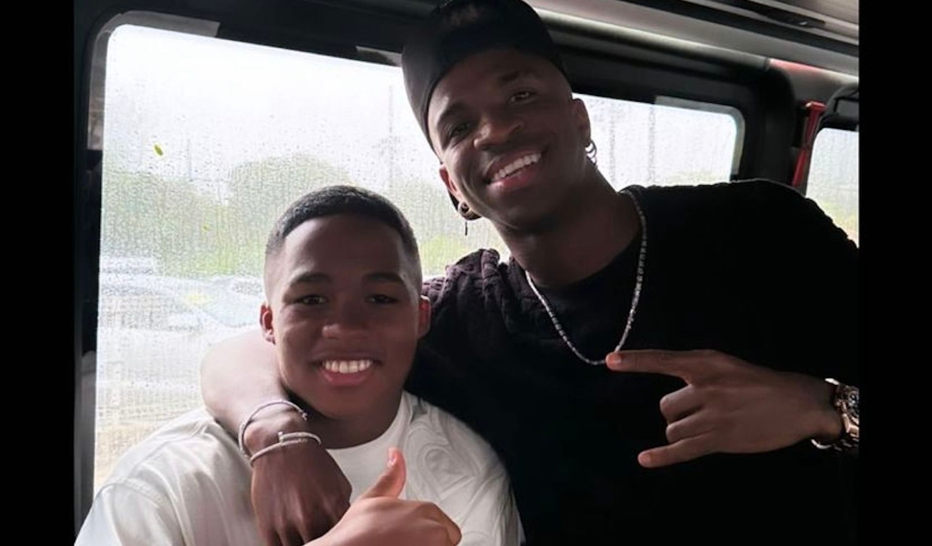  Vinícius y Endrick, juntos en Río de Janeiro.