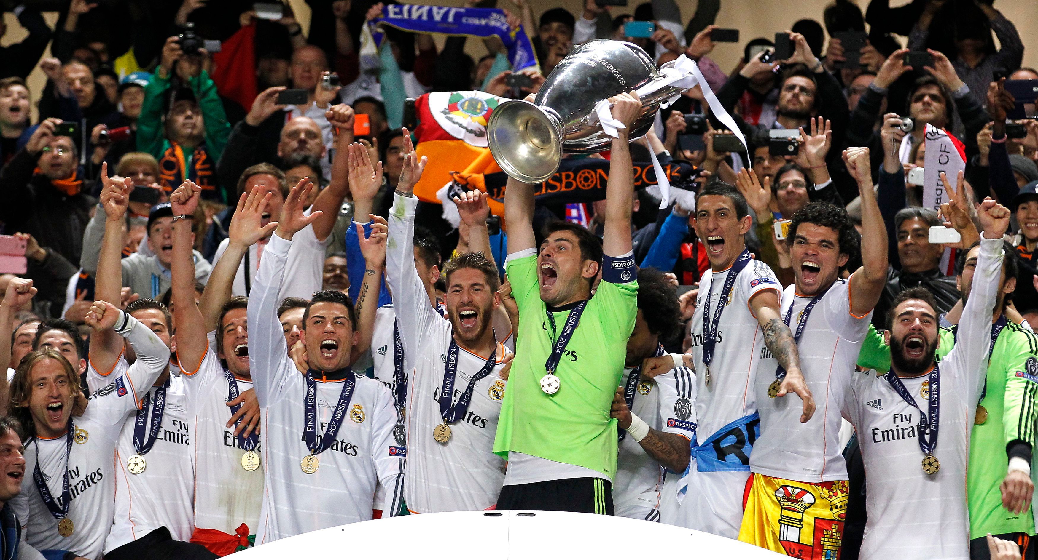 Casillas levanta la Champions junto a Cristiano, Bale, Ramos o Carvajal.