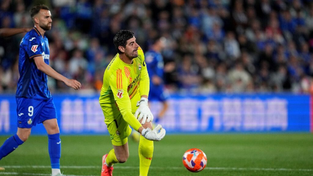  Courtois durante el partido ante el Getafe (Fuente: Europa Press)
