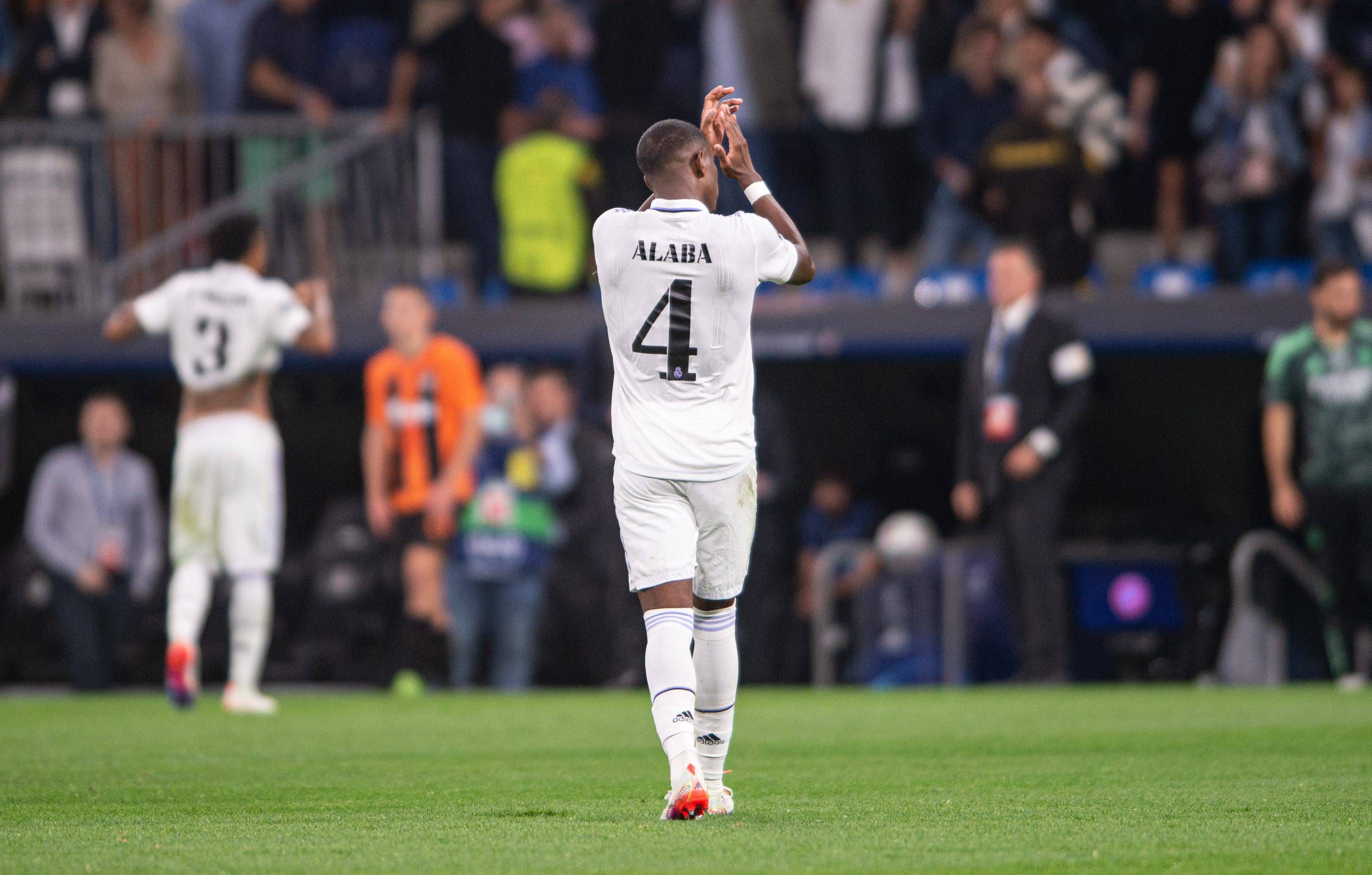  David Alaba, en un partido con el Real Madrid.