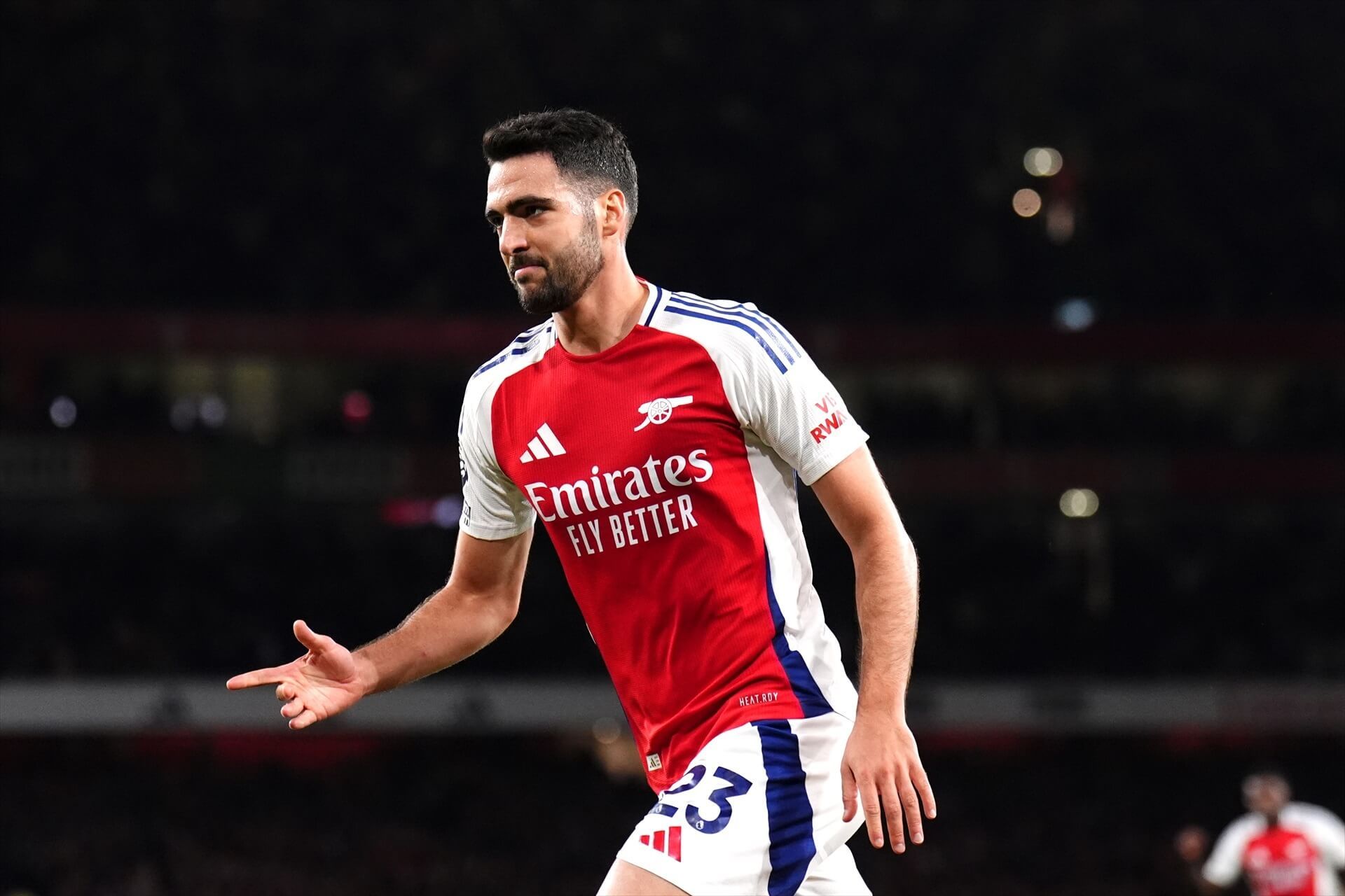 Mikel Merino, en un partido del Arsenal (FOTO: Europa Press).