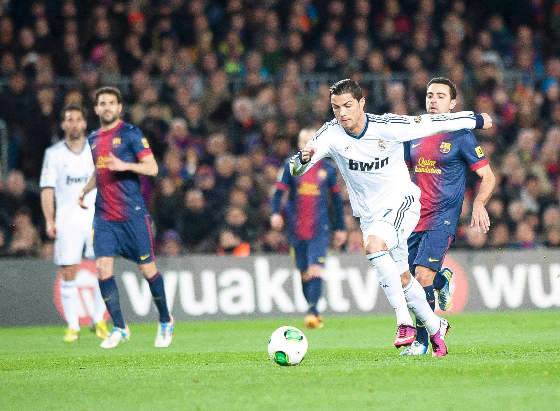  Cristiano Ronaldo, contra el Barça en el Camp Nou en 2012