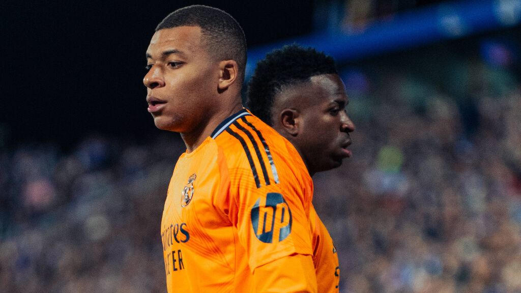  Kylian Mbappé y Vinicius ante el Leganés (Cordon Press)