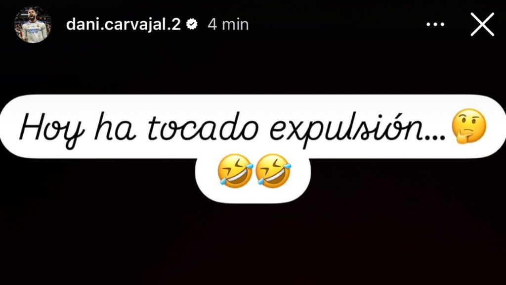  El mensaje de Carvajal tras la expulsión a Bellingham (Redes Sociales)