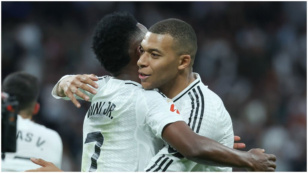  Vinicius Jr y Kylian Mbappé.