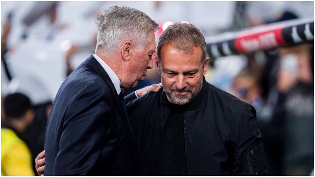  Carlo Ancelotti y Hansi Flick. (Fuente: Cordon Press)