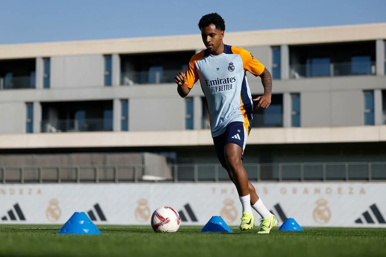  Rodrygo Goes en el entrenamiento del Real Madrid