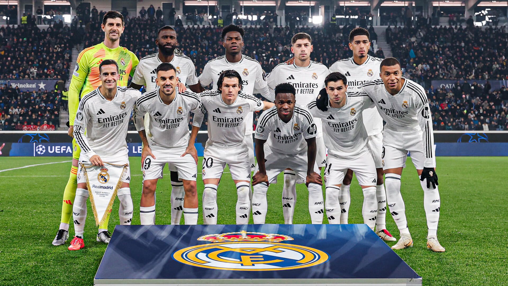  Alineación del Real Madrid frente al Atalanta (Redes Sociales)