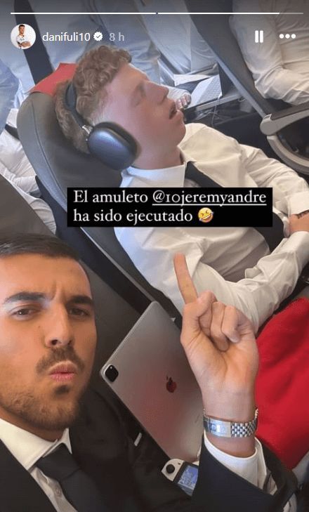 Dani Ceballos, bromeando con Jeremy de León (@danifuli10)