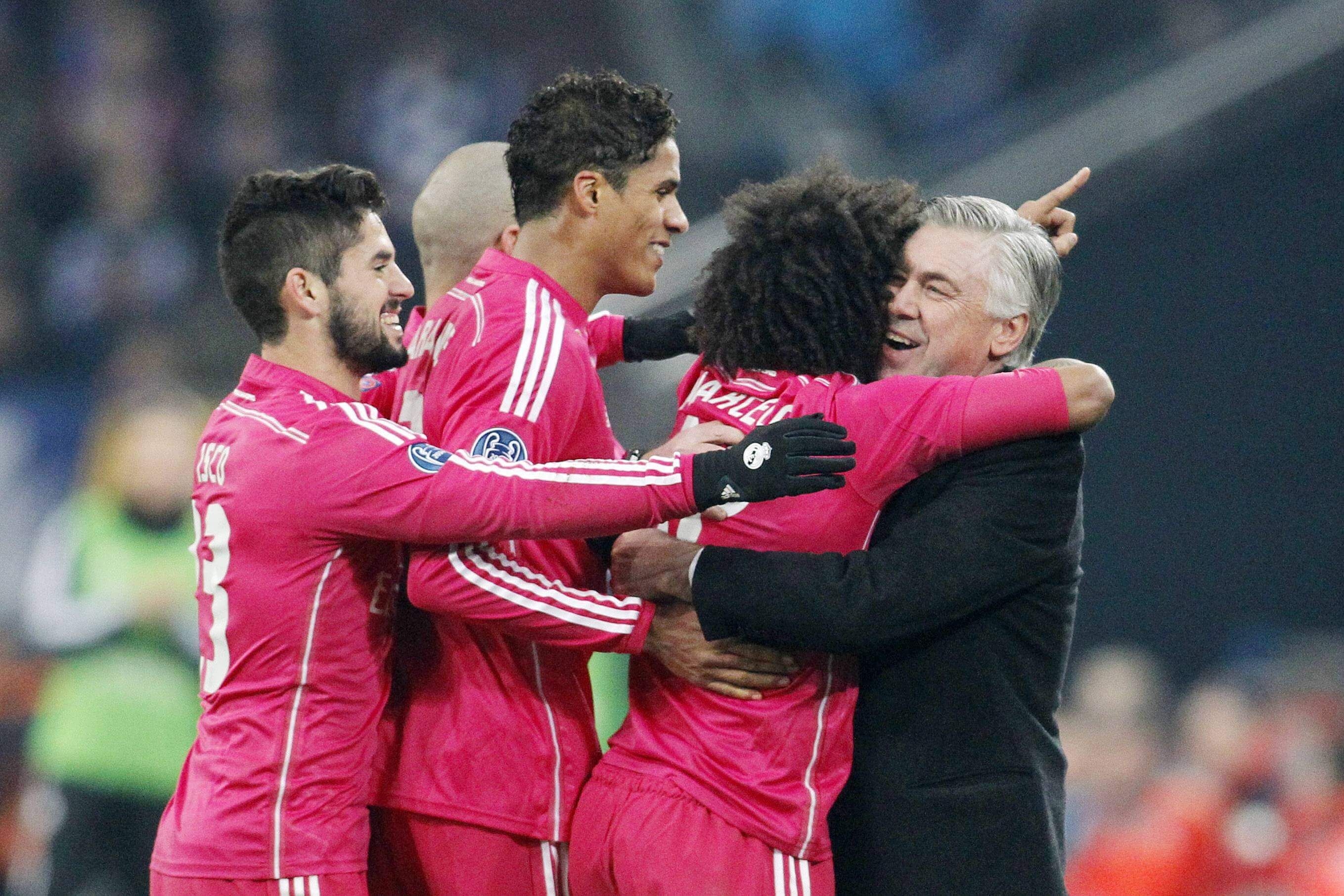  Carlo Ancelotti celebrando con el Real Madrid (Cordon Press)