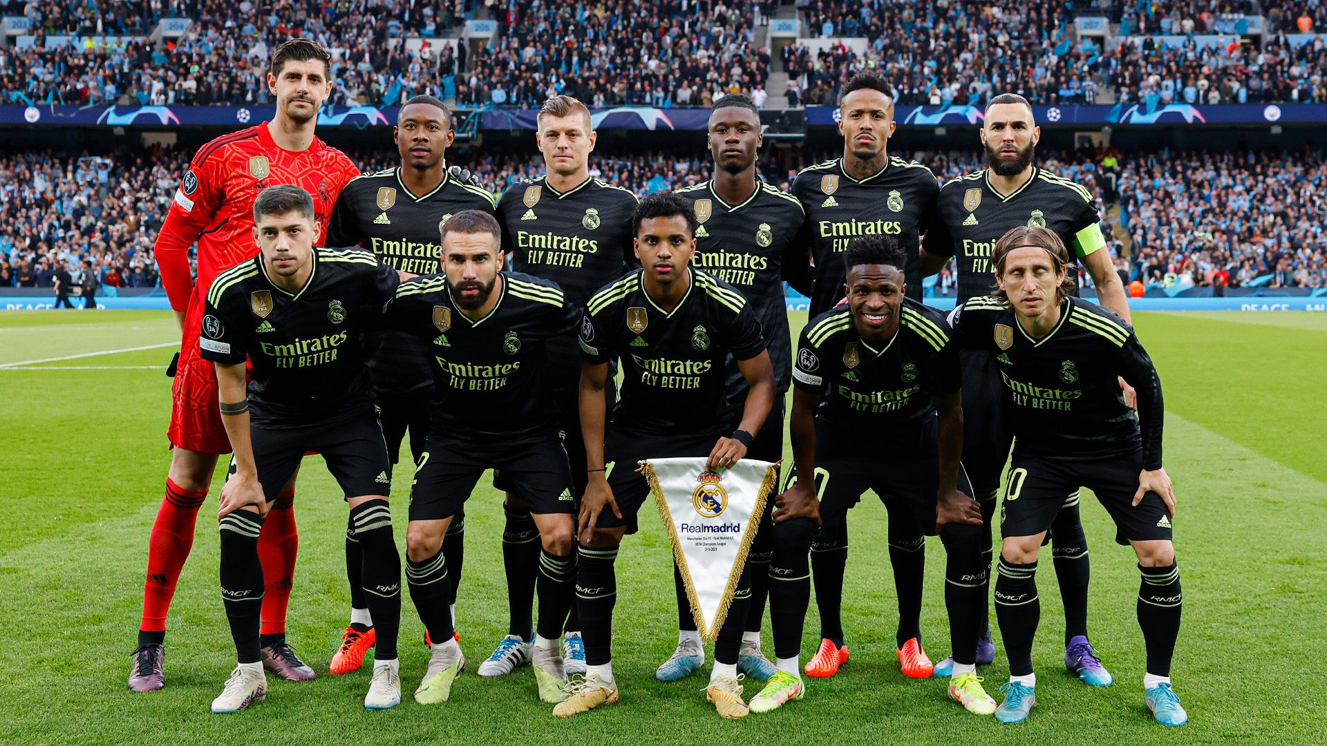  Once del Real Madrid en casa del Manchester City.