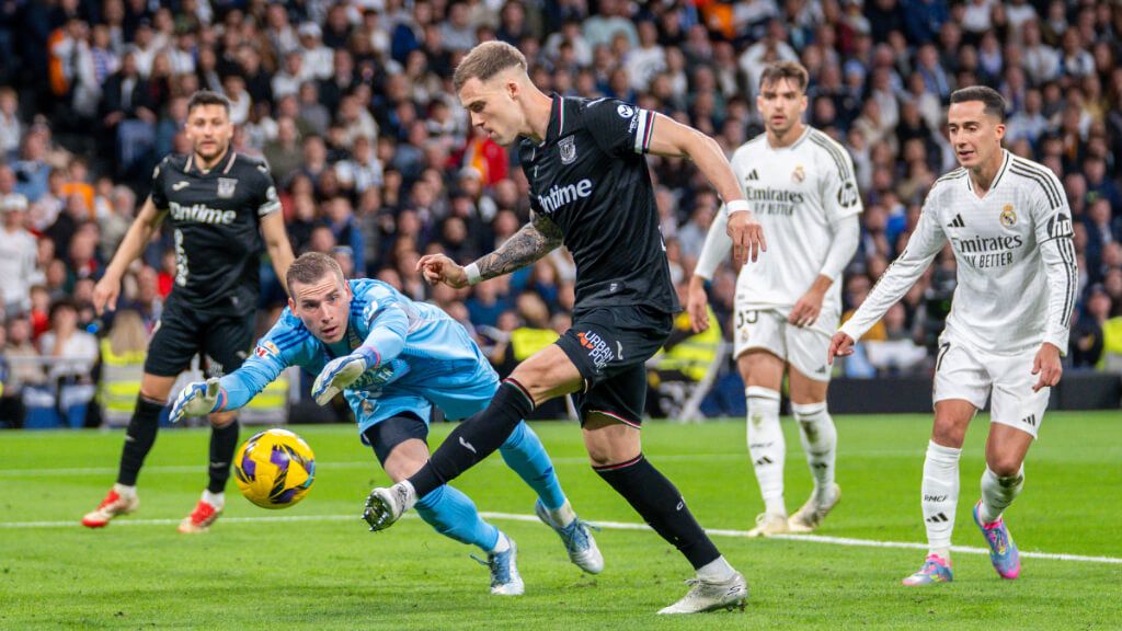  Diego anota frente al Real Madrid ('X' CD Leganés)