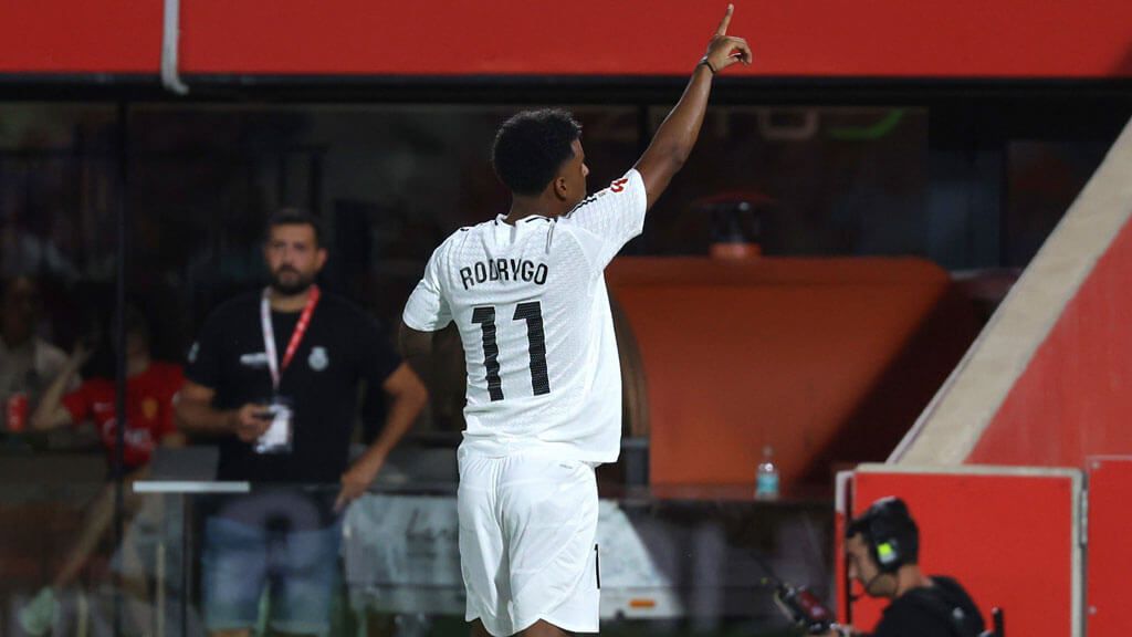  Rodrygo Goes, durante el primer partido de Liga del real Madrid en Mallorca (Cordon Press)
