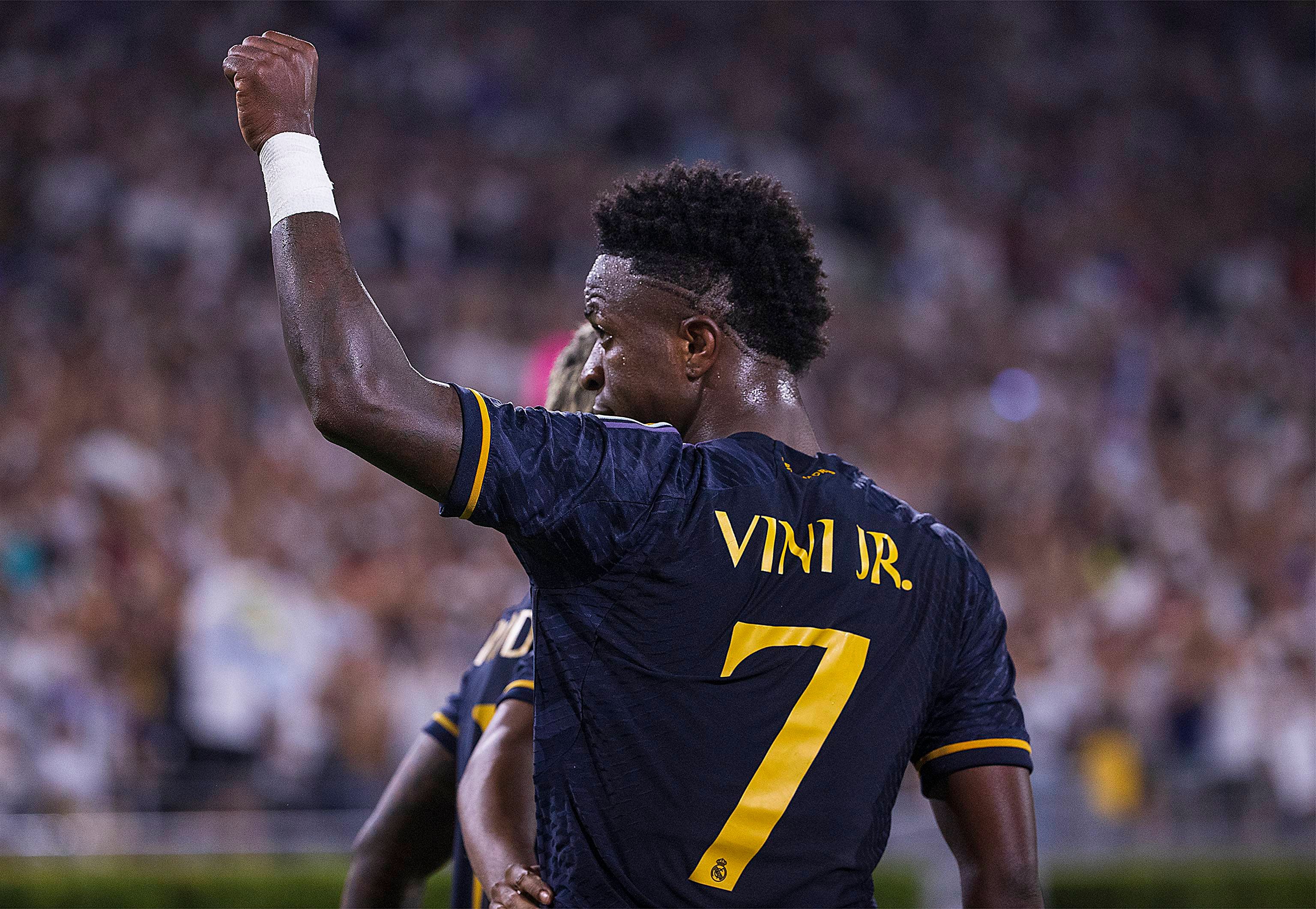  Vinicius Jr, en un partido con el Real Madrid.