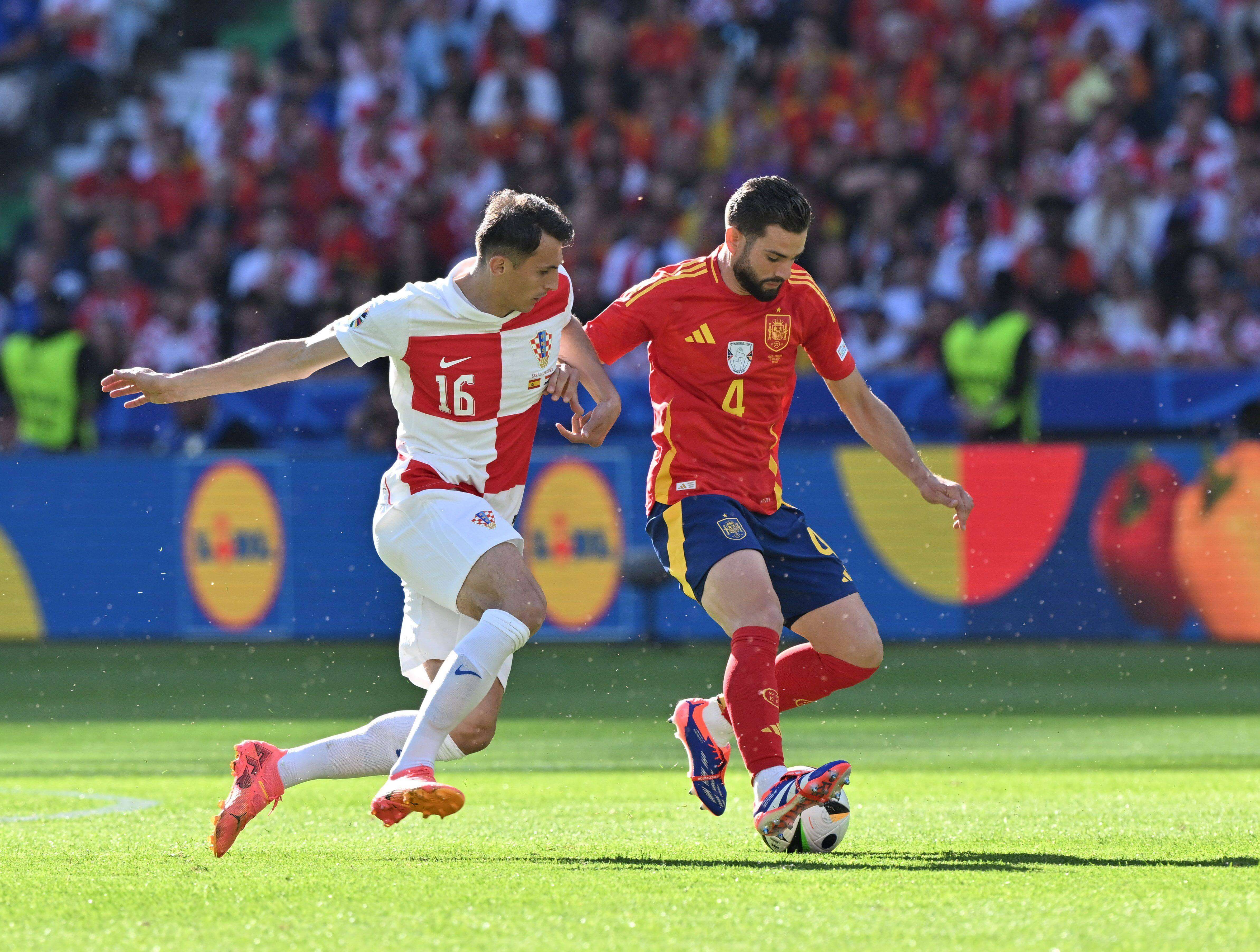  Nacho Fernández en su partido contra Croacia (Cordon Press)