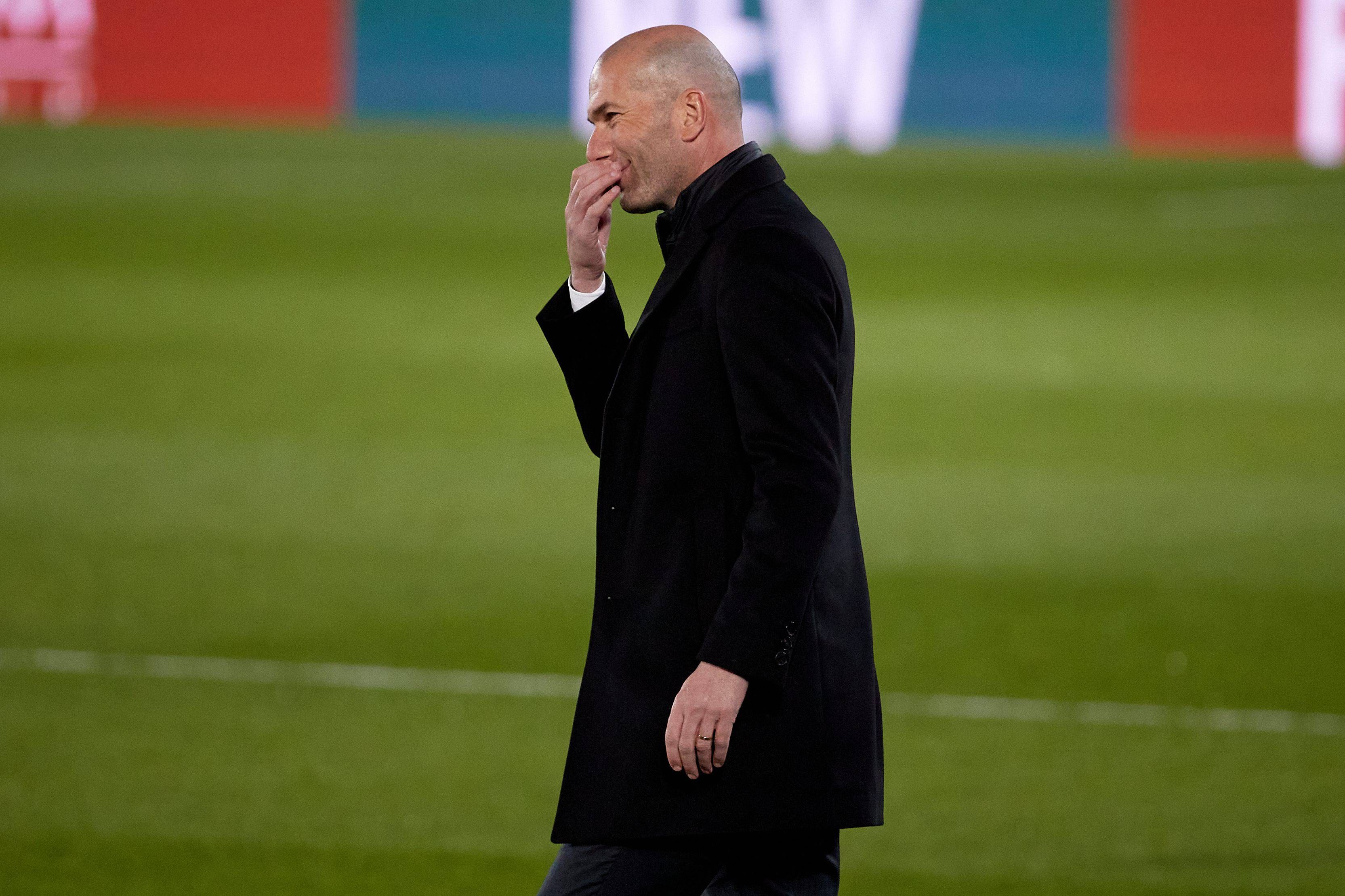  Zidane, en un partido del Real Madrid.