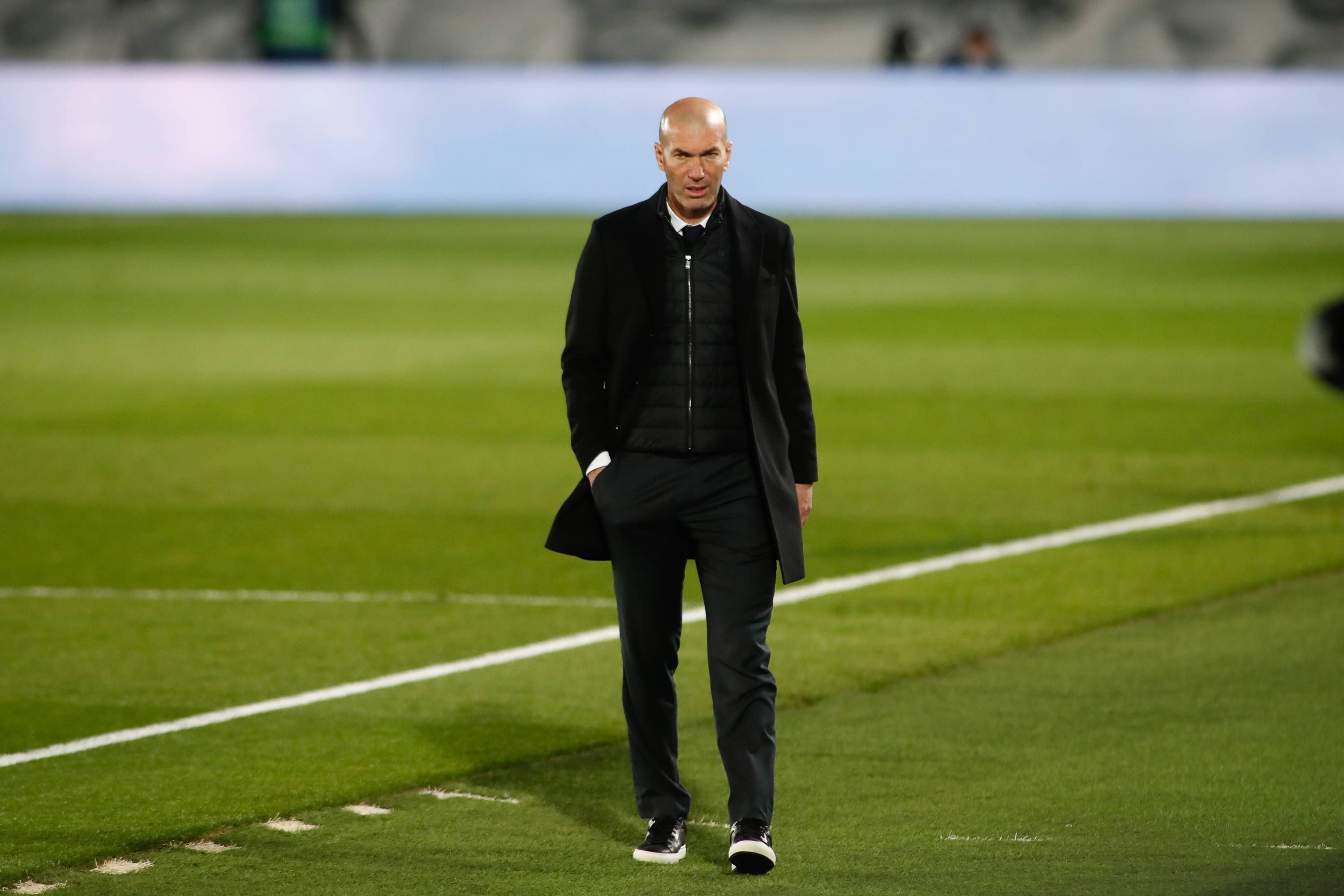  Zidane, en un partido del Real Madrid.
