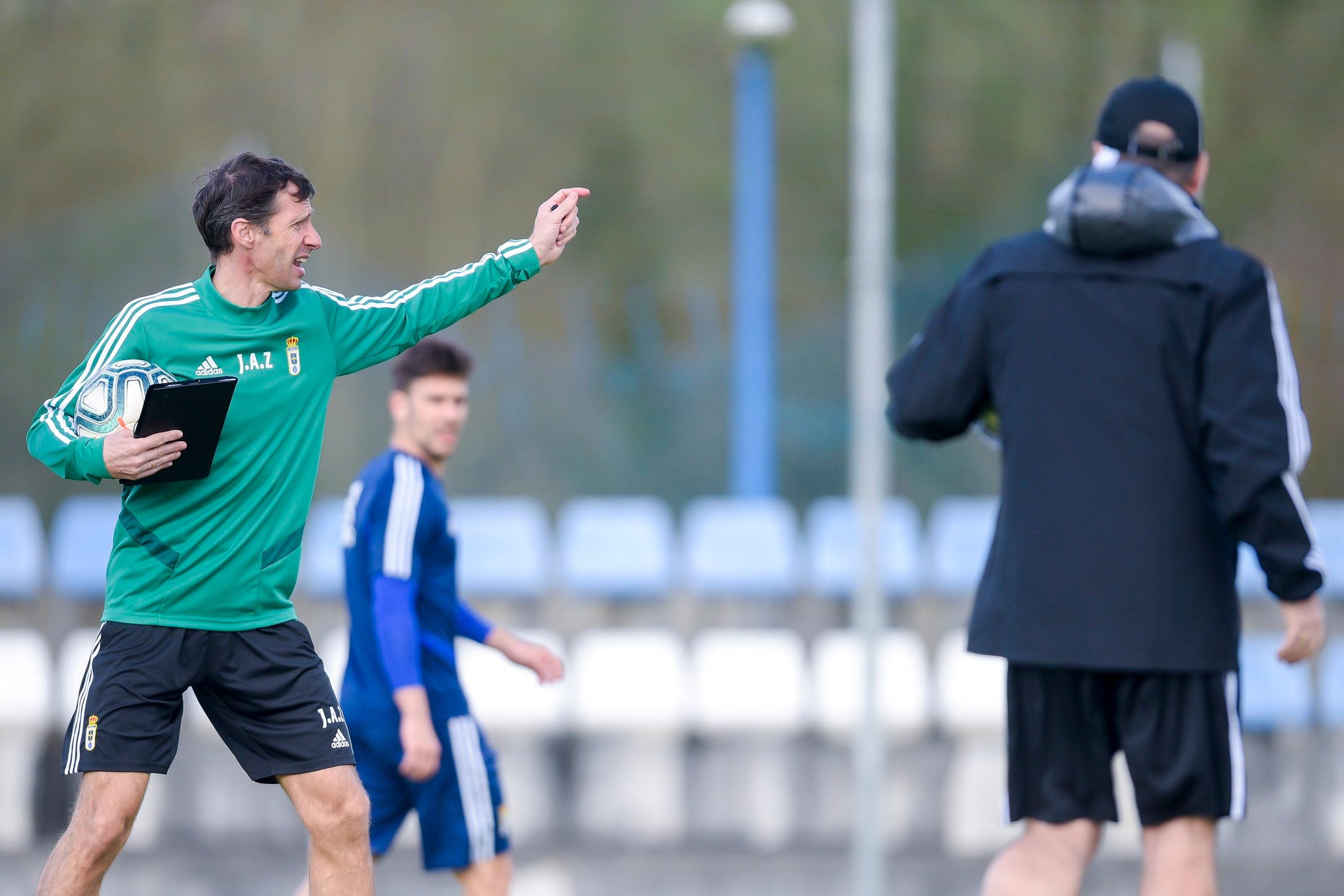  Cuco Ziganda, en un entrenamiento.