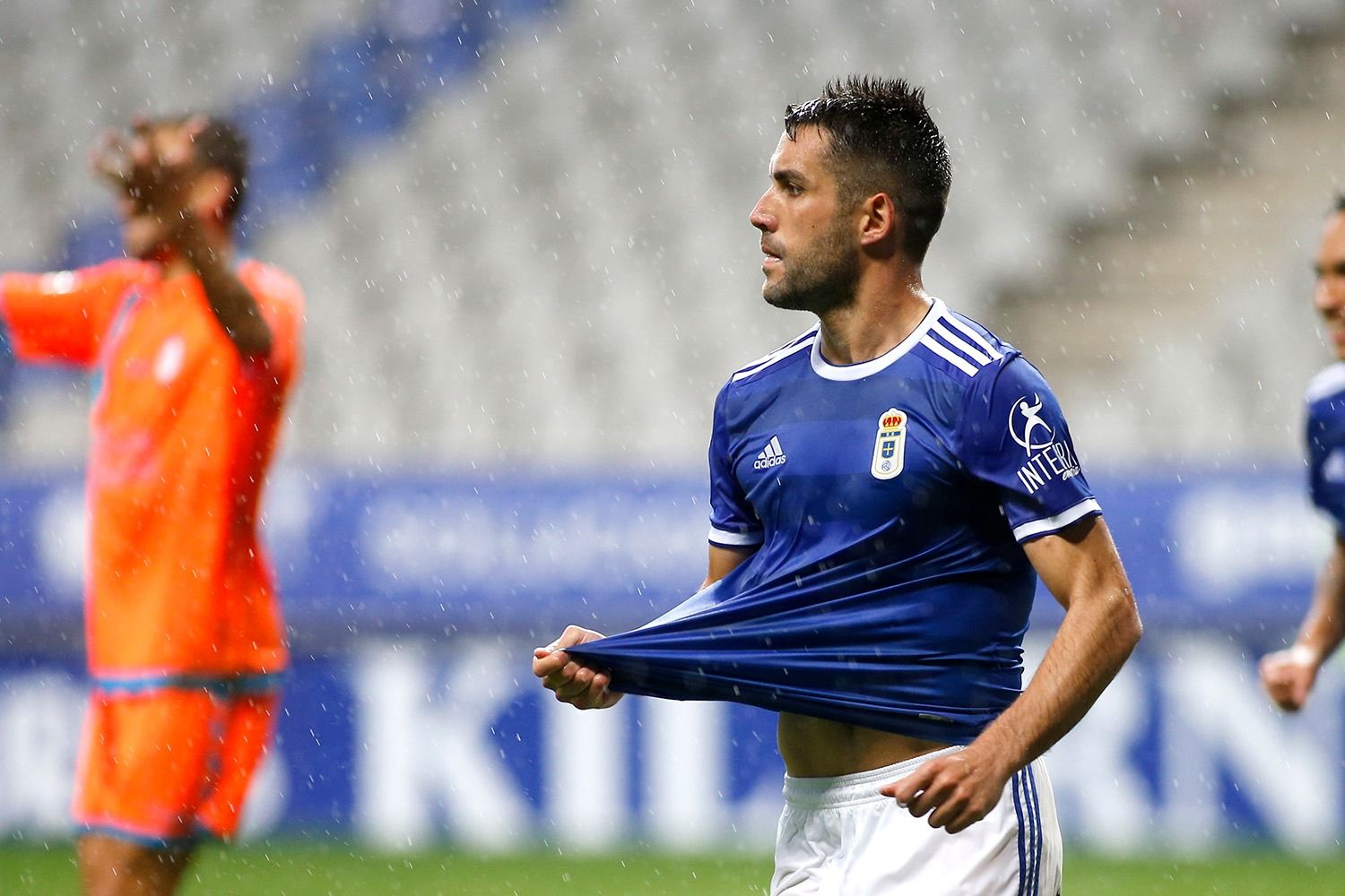 Diegui celebra su gol ante el Rayo Majadahonda en la pasada temporada.